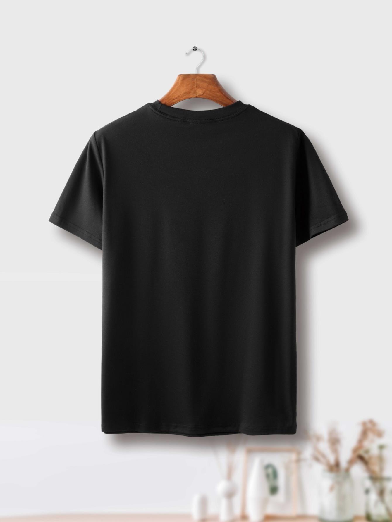 thumbnail image 2 of [Popular Choice] Stylish Casual Men's Letter Print T-shirt Tee For Adult, Men, Women, Teen, Teenager, Adolescent,Youth, 2 of 6