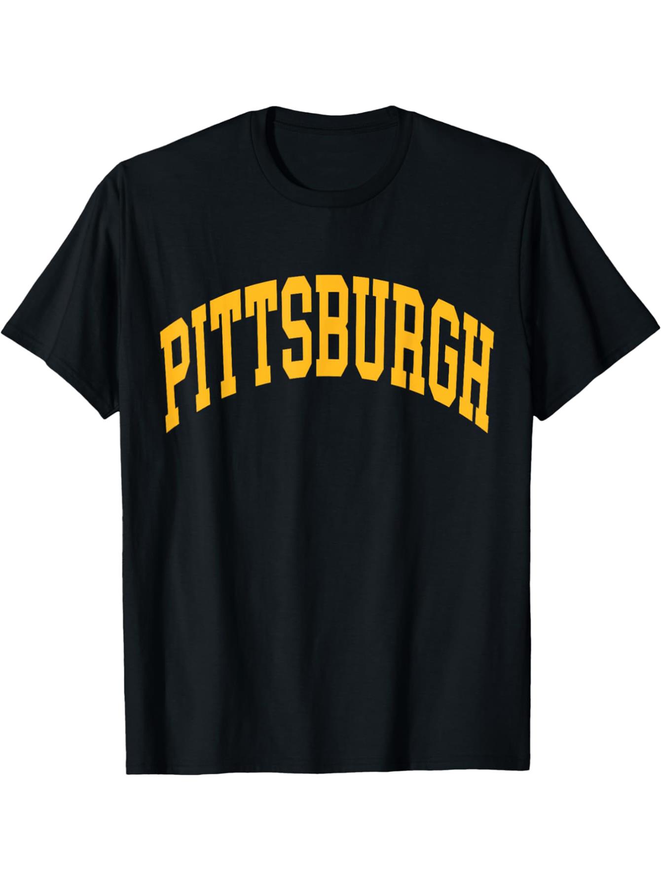thumbnail image 2 of Pittsburgh T-Shirt Cotton Fun Design DIYMen's Soft breathable comfortable casual sports Halloween and Christmas gifts Tee For Adult, Men, Women, Teen, Teenager, Adolescent,Youth, 2 of 7