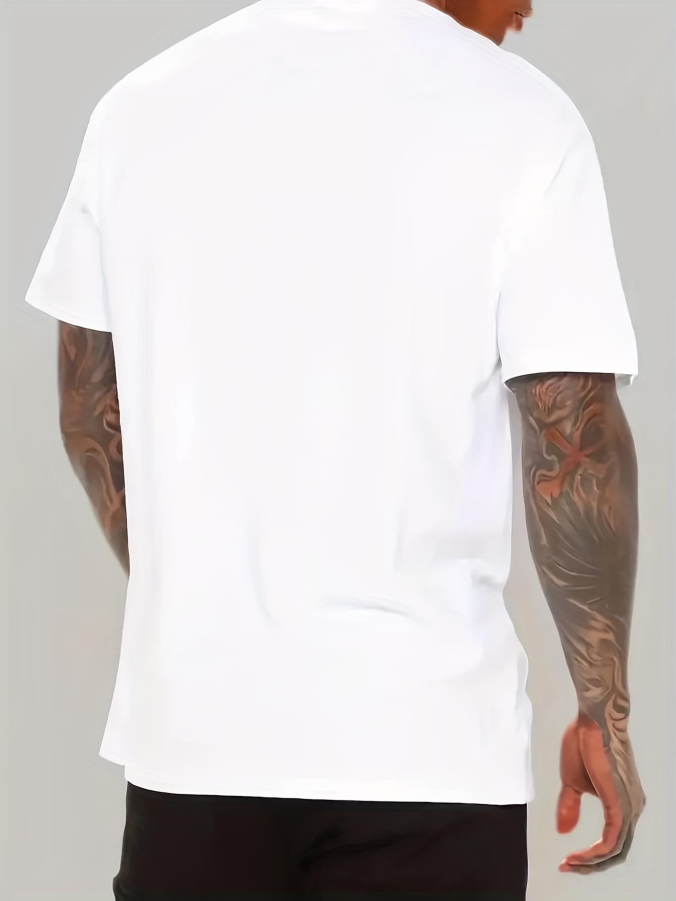 thumbnail image 2 of Men's Street Style Graphic Print T-Shirts, Elastic Crew Neck Short Sleeves "Orangutan" Design for Summer Tee For Adult, Men, Women, Teen, Teenager, Adolescent,Youth, 2 of 5