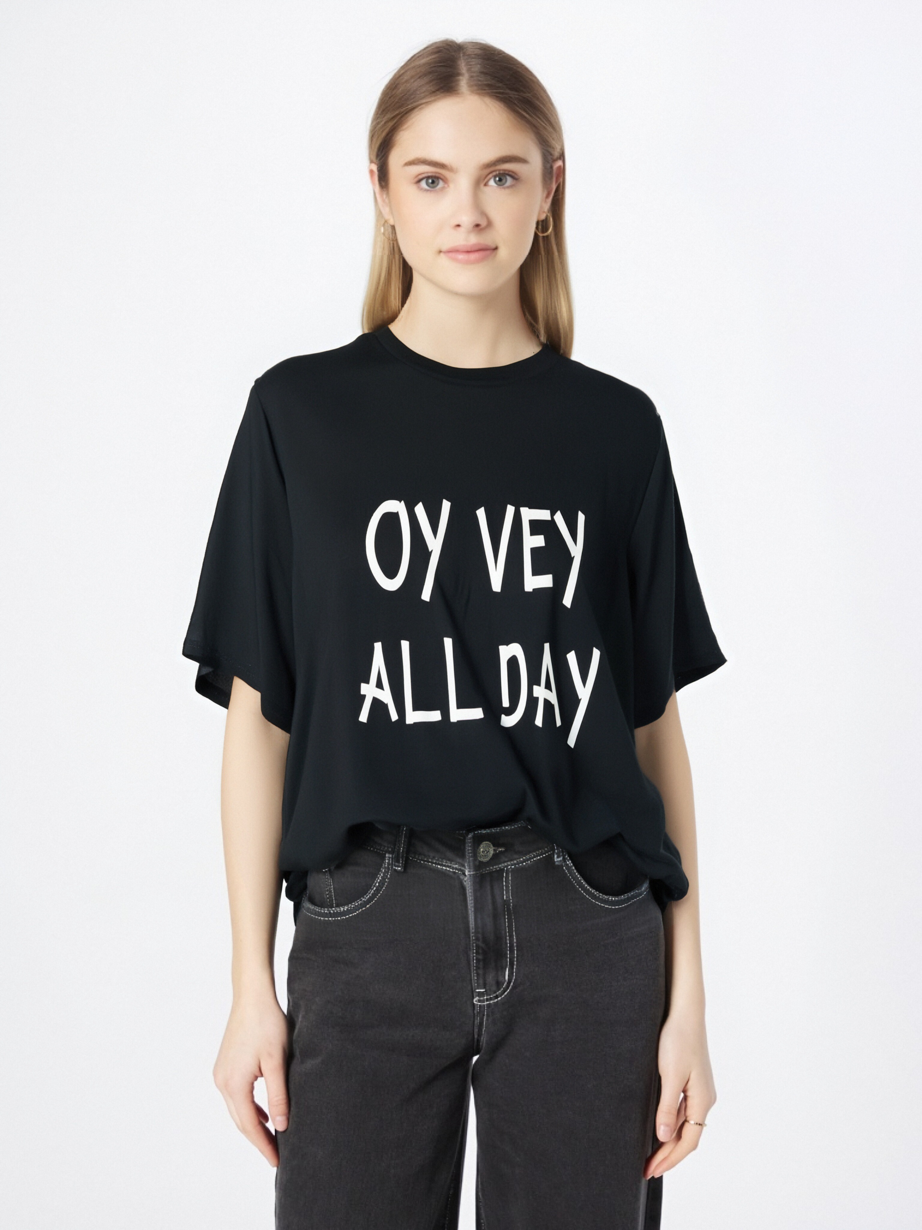 thumbnail image 1 of t-shirt Oy Vey All Day Jewish Yiddish Quote Kosher Gym Hanukkah T-Shirt mens, black, women, funny, journey, Crew Neck, Short Sleeve, custom clothing patternsgift Tee For Adult, Men, Women, Teen, Teen, 1 of 6