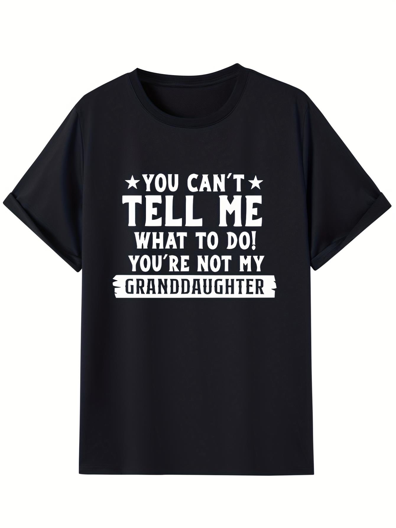 thumbnail image 3 of Funny Grandpa Slogan Pattern Print Men's T-shirt, Graphic Tee Men's Summer Clothes, Men's Outfits Tee For Adult, Men, Women, Teen, Teenager, Adolescent, Youth., 3 of 6