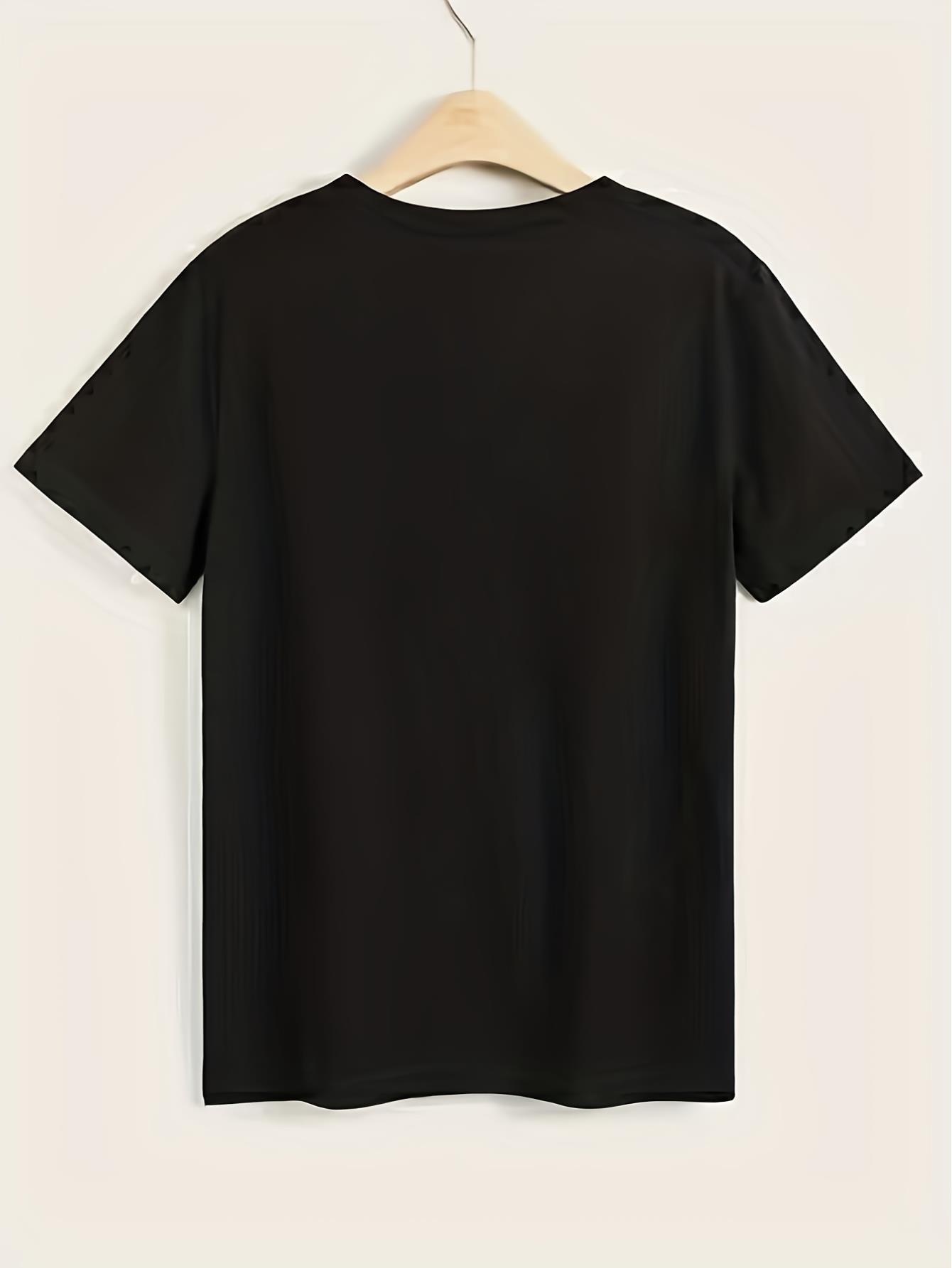 thumbnail image 5 of Bunny Print T-Shirt, Casual Crew Neck Short Sleeve T-Shirt, Women's&nbspClothing, 5 of 8