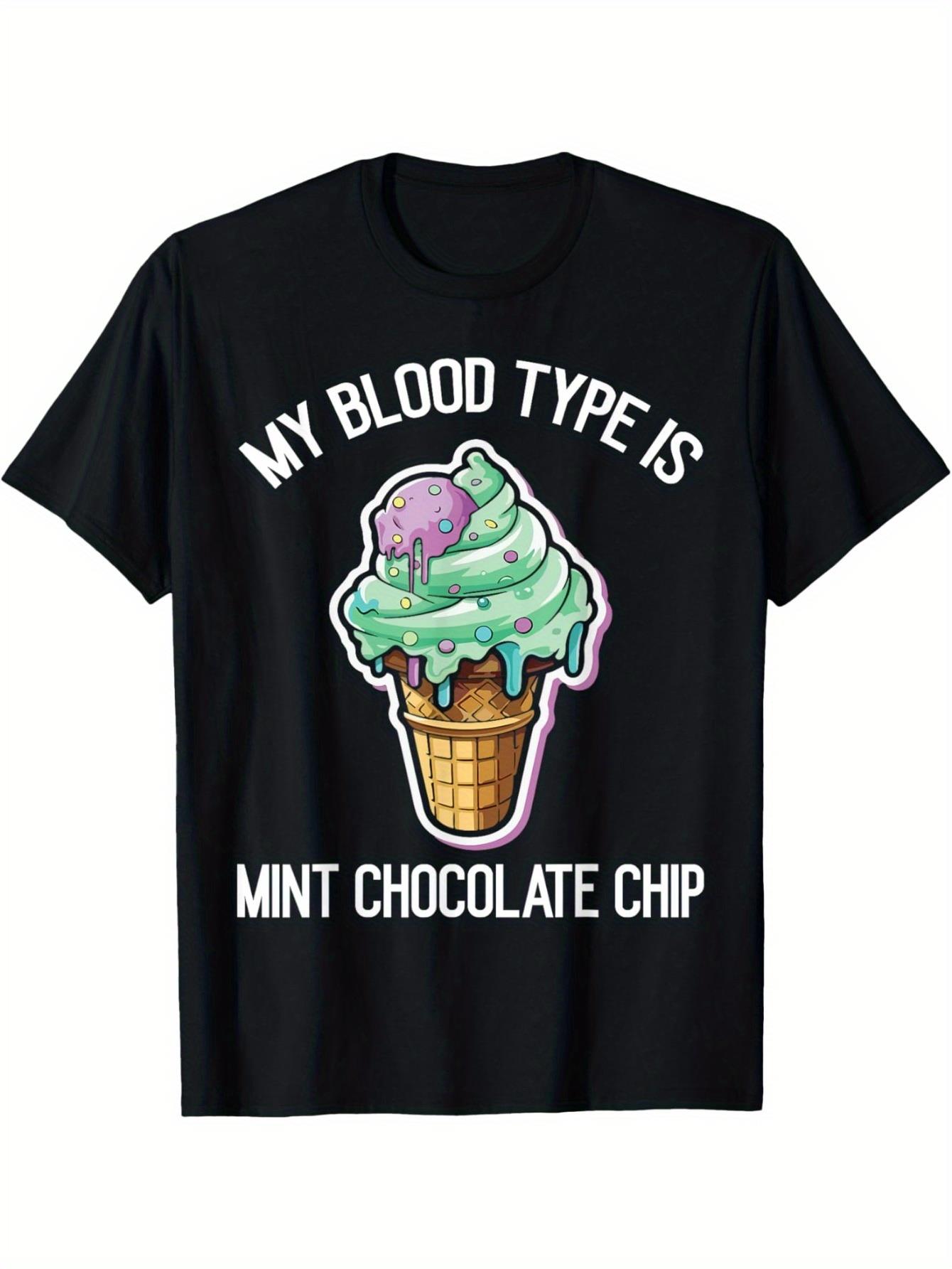 thumbnail image 1 of Pure T-shirtGelato Men Women sMint Chocolate Chip Ice Cream T-Shirt, 1 of 7