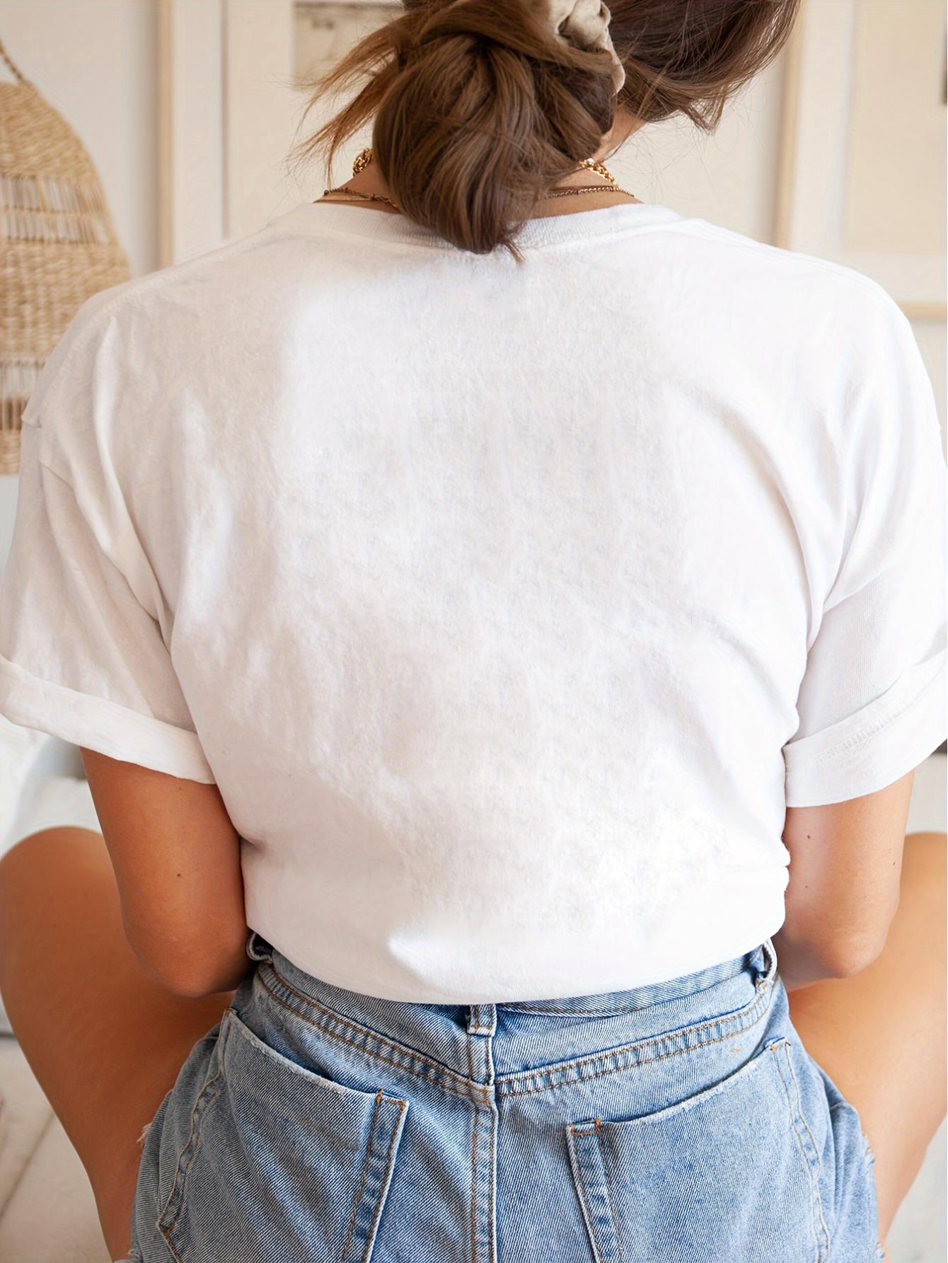 thumbnail image 4 of Milk Tea Graphic Tee - Short Sleeve Crew Neck Casual Top for Women, Perfect for Spring & Summer, 4 of 8