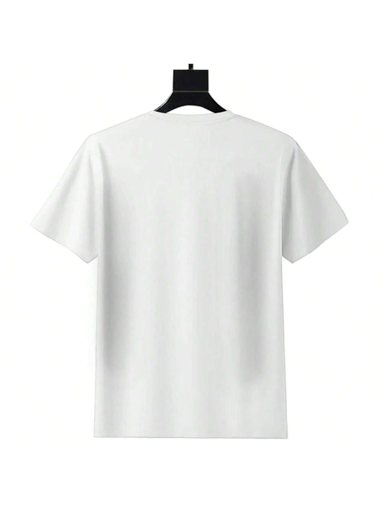 thumbnail image 2 of Valentine's Day Love Print T-Shirt For Men And Women Round Neck Cotton Short Sleeve Sports T-Shirt For All Seasons, 2 of 6