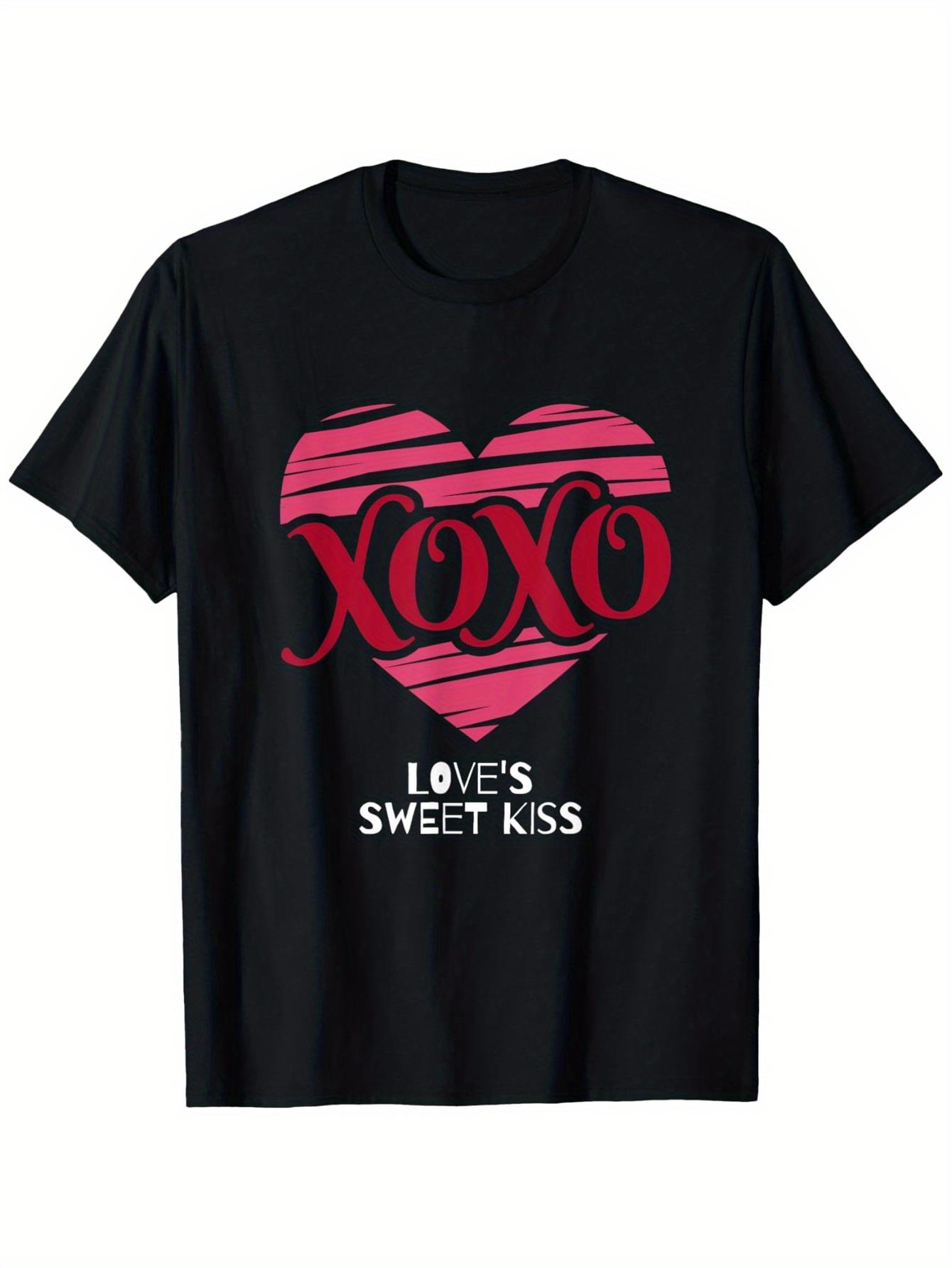 thumbnail image 2 of Love's Sweet Kiss Vintage Heart Design Men's T-Shirt - 100% Cotton, Casual Fit, Round Neck - Perfect for Valentine's Day & Casual Attire, 2 of 8