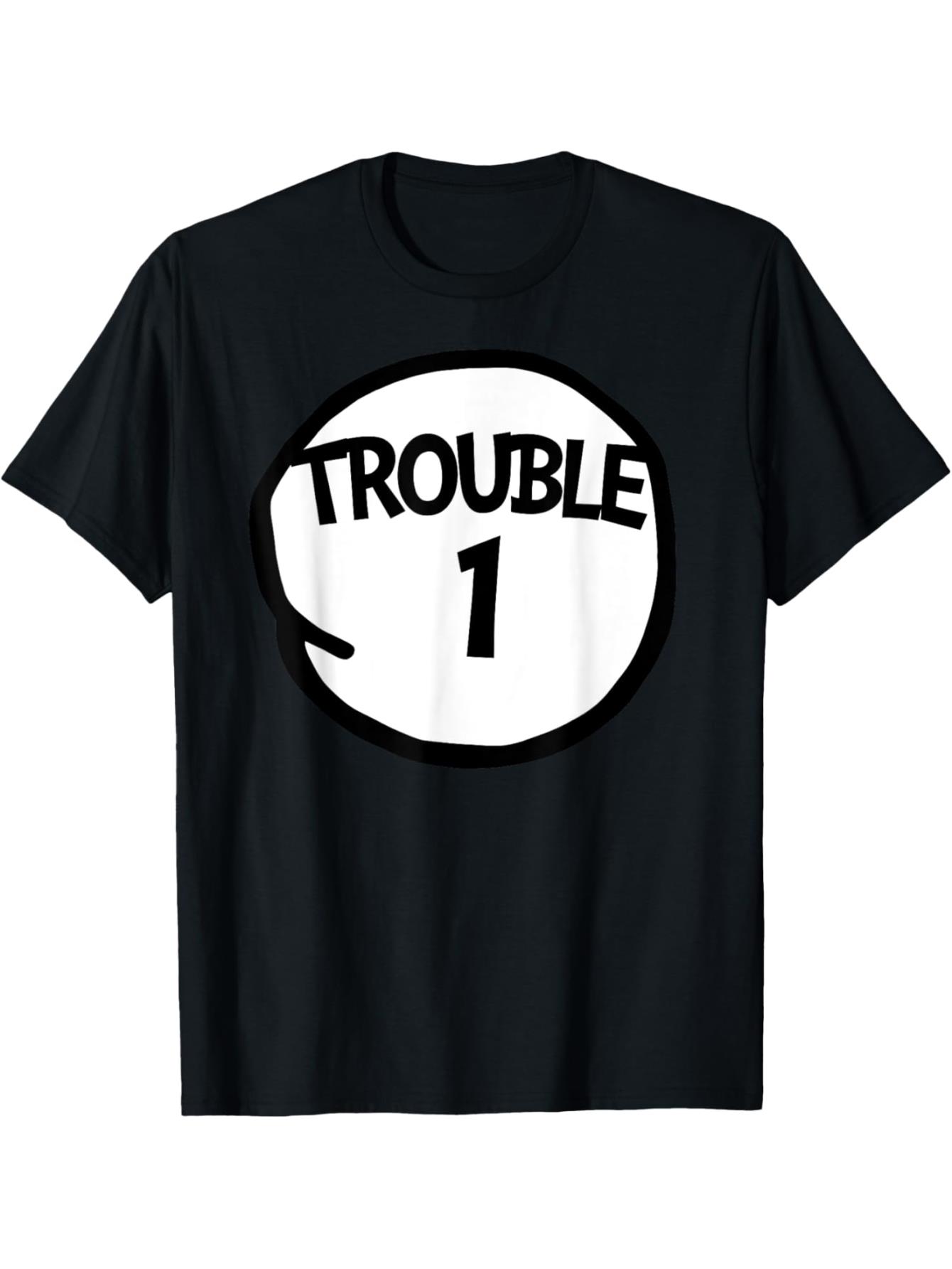 thumbnail image 2 of Trouble 1 t-shirt Funny Trouble One Matching Group Trouble 1 T-Shirt, 2 of 7