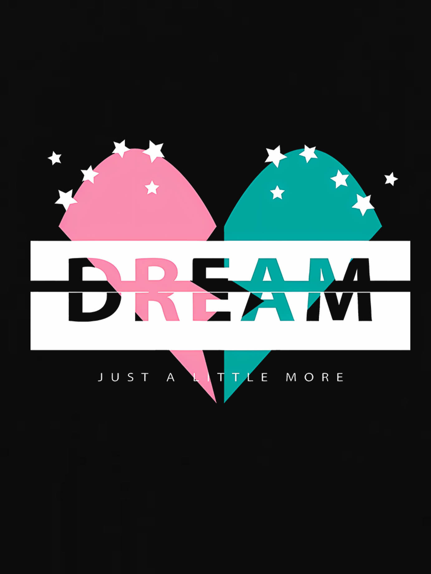 thumbnail image 2 of Women'S Dream Heart Print Fashion T-Shirt, Casual Crew Neck Short Sleeve Tee, Comfortable Polyester Blend Top with Geometric Pattern, for All Seasons, 2 of 8