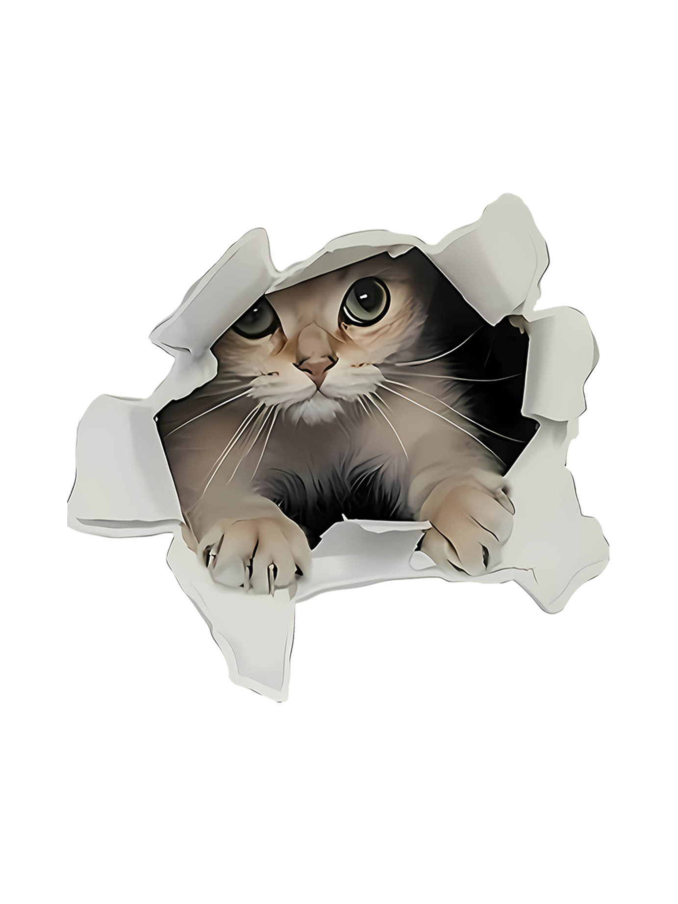 thumbnail image 2 of Women's Cute Cat Graphic Tee - Casual Round Neck Short Sleeve T-Shirt, Stretchy & Machine Washable, Perfect for Summer, 2 of 8
