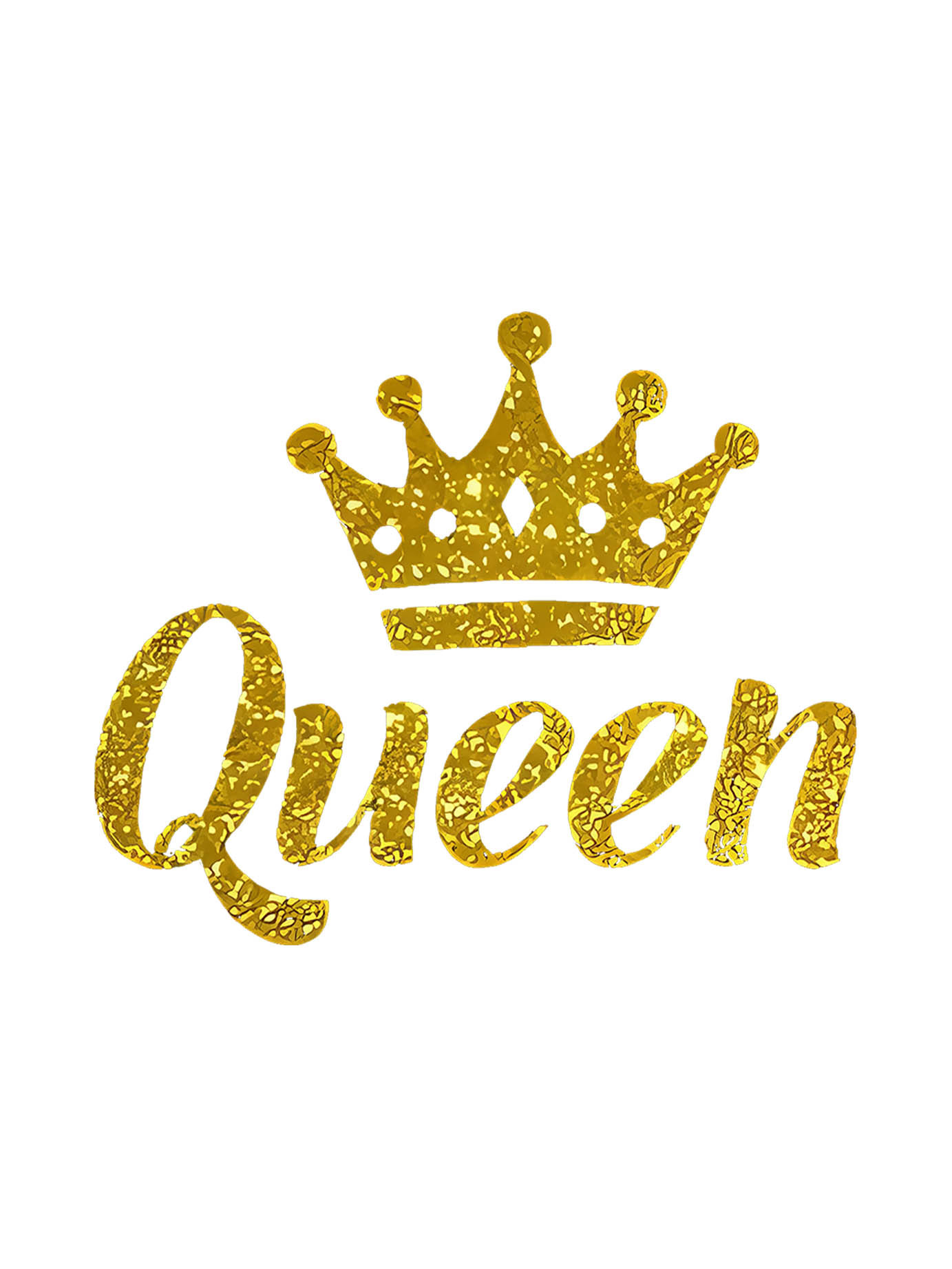 thumbnail image 4 of Women's "Queen" Crown Graphic Tee - Casual & Sporty Black Round Neck Short Sleeve, Lightweight Polyester Blend, Perfect for Summer Comfort, 4 of 8