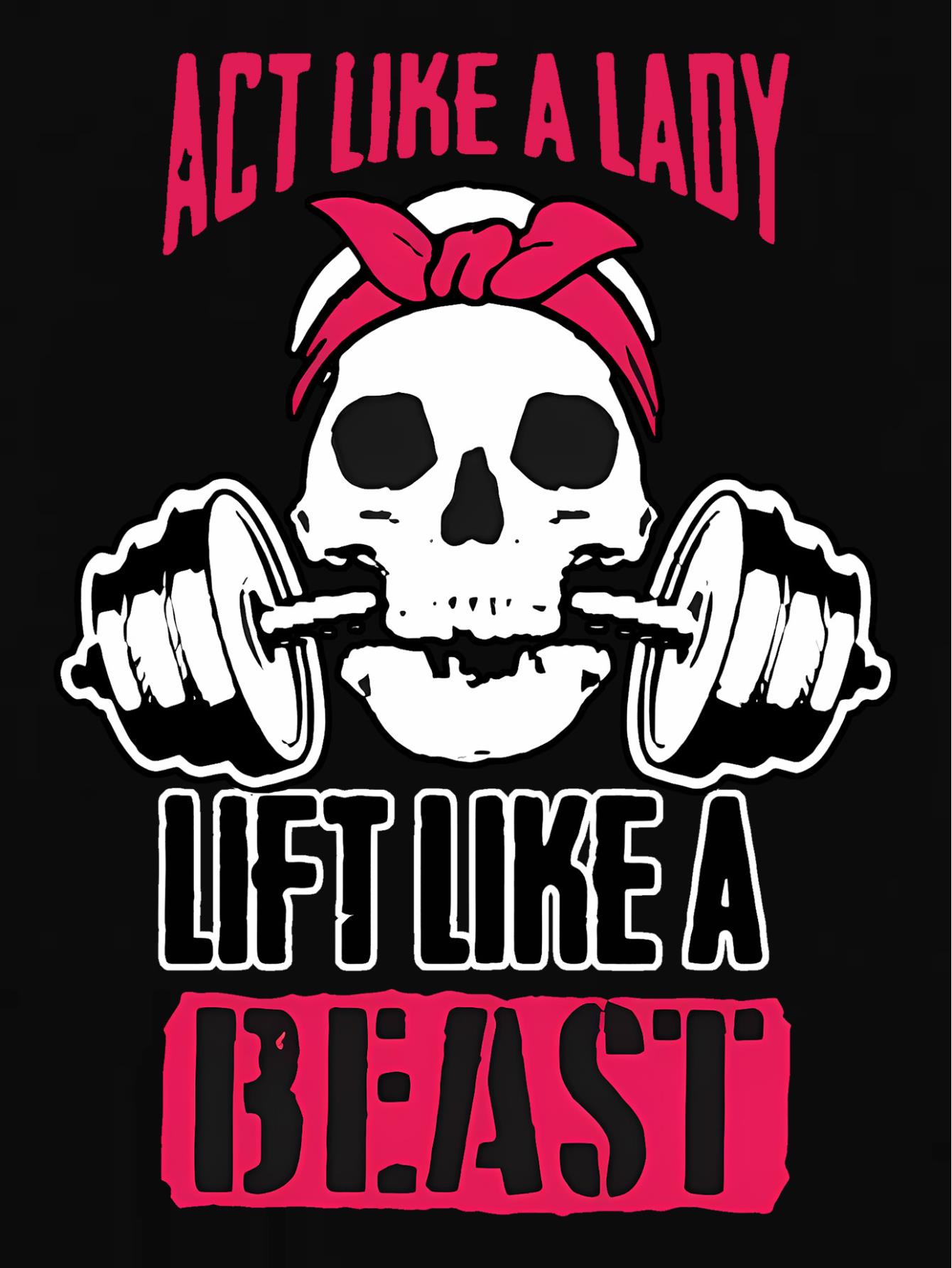 thumbnail image 4 of Women'S Casual Crew Neck T-Shirt, Polyester Knit Fabric with Medium Stretch, Alphabet Pattern, with Skull and Motivational Quote Print, for All-Season Comfort Fit Tee, 4 of 8