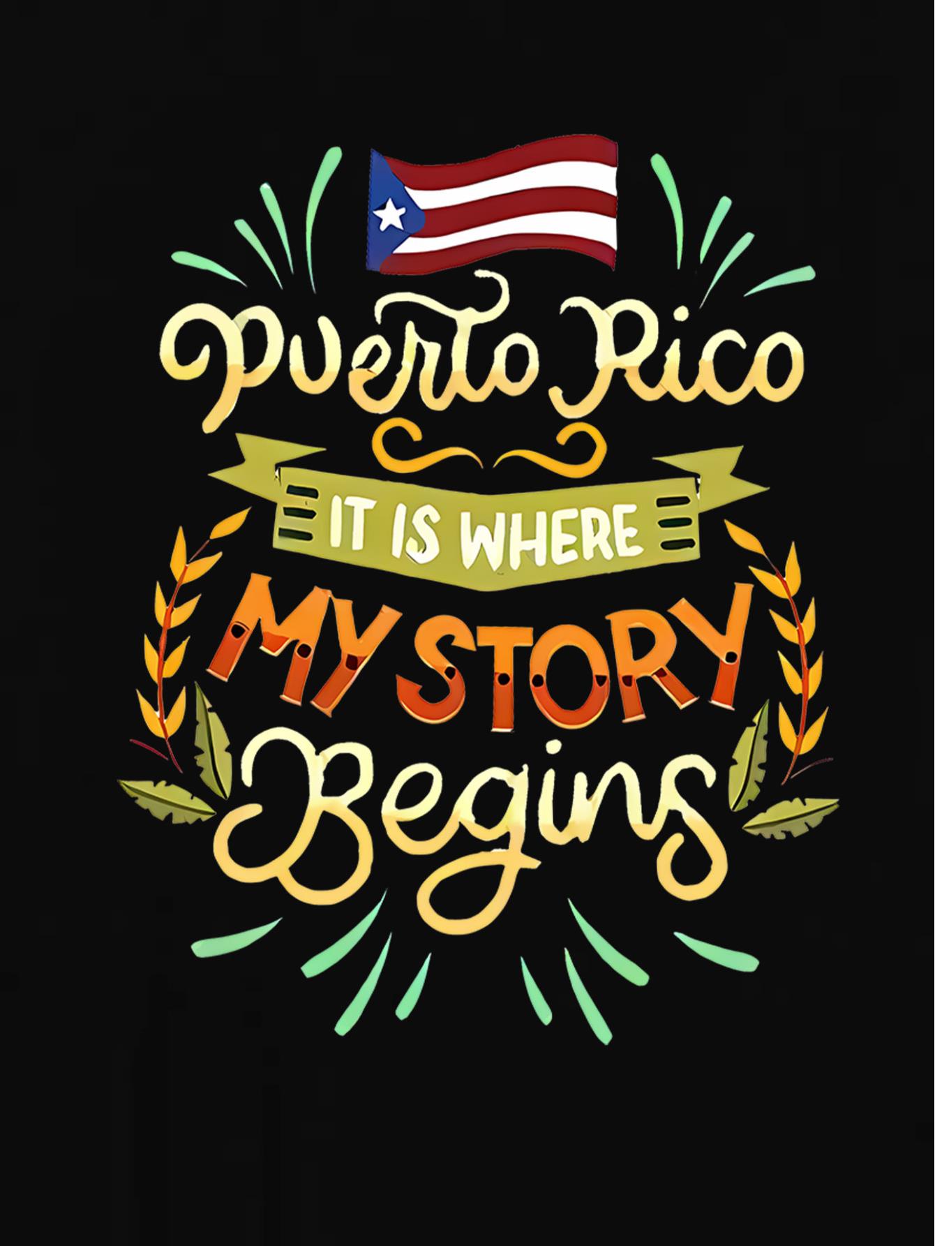 thumbnail image 4 of 1pc Puerto Rico Flag Print Crew Neck T-Shirt, Casual Polyester Knit Fabric, Medium Stretch, All-Season Comfort, Fashionable Short Sleeve Tee for Women, 4 of 8