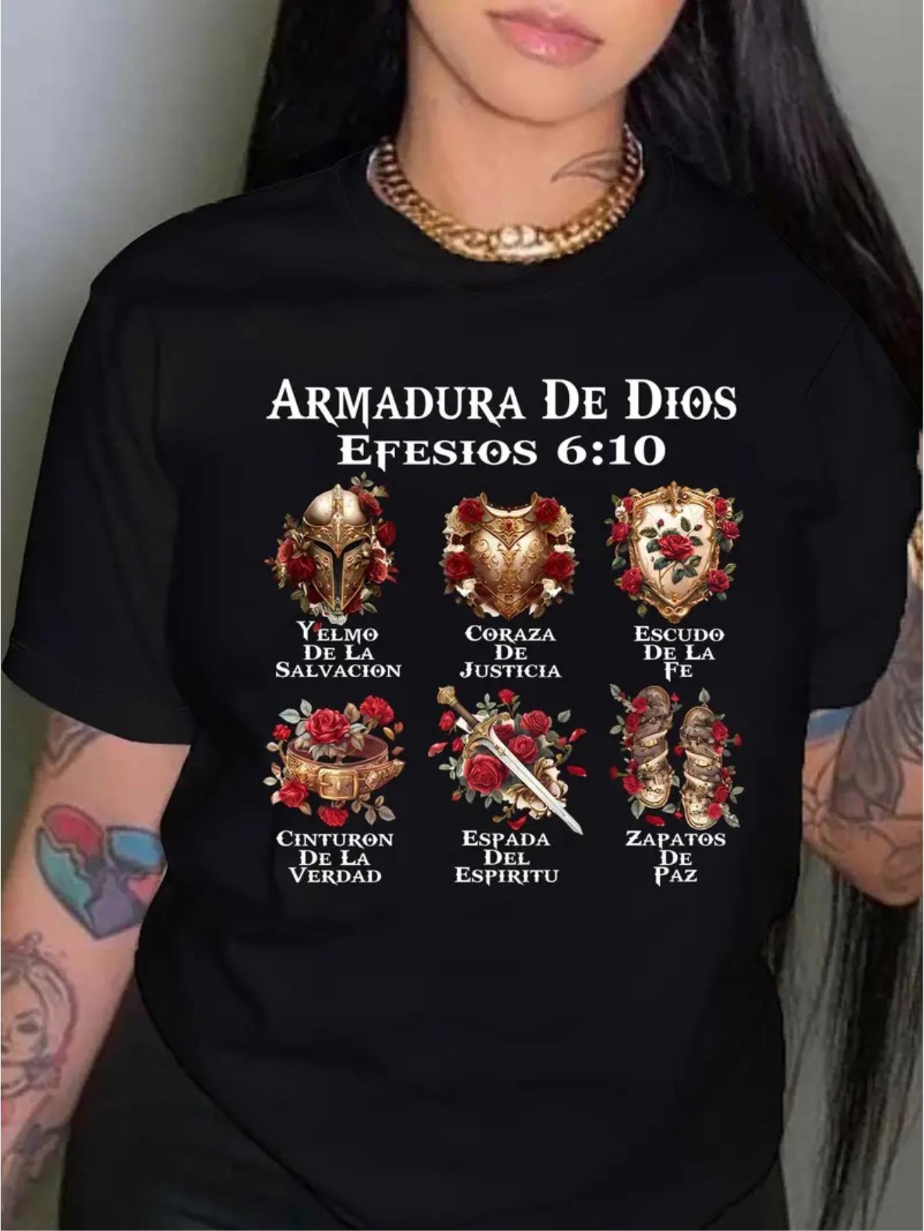 thumbnail image 2 of Women'S Vintage Casual Printed T-Shirt with a Round Neck, 2 of 8