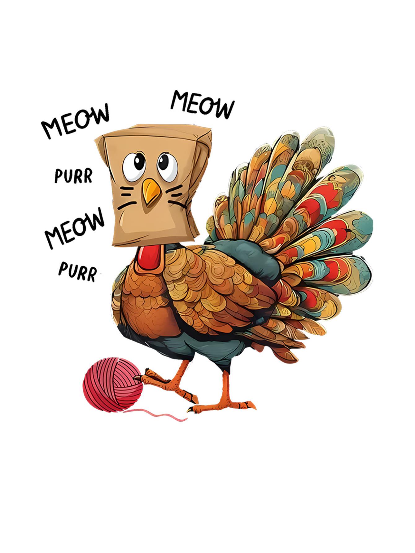 thumbnail image 4 of Women'S Casual Crew Neck T-Shirt, Polyester Blend, Animal Pattern, Medium Stretch Knit Fabric, with Creative Fun English Yarn Turkey Graphic Print, for All Season Comfort Fit Tee, 4 of 8