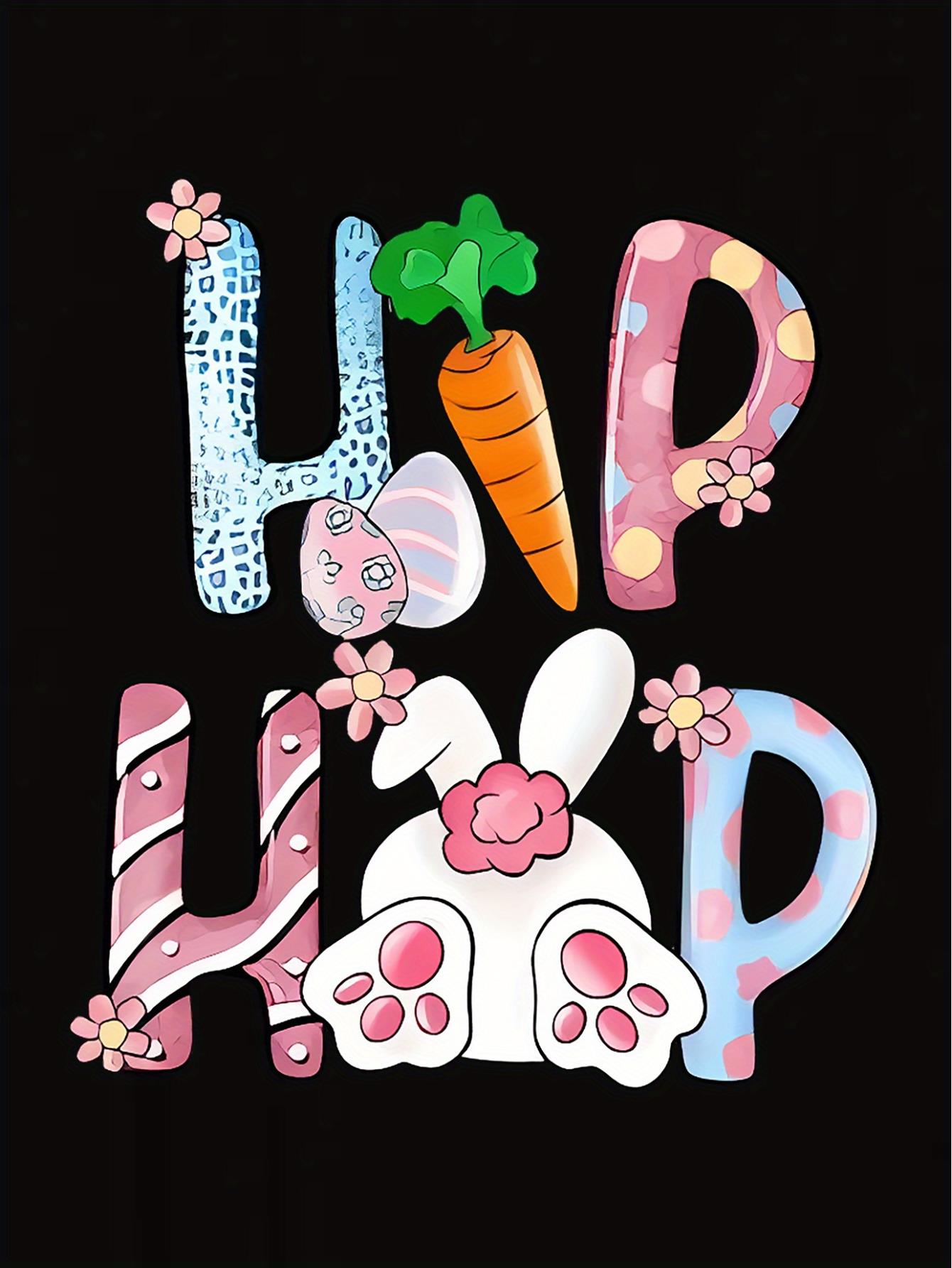 thumbnail image 4 of Women's Casual Rabbit & Carrot Graphic Tee - Comfy Crew Neck Short Sleeve T-Shirt, Perfect for Summer, 4 of 8