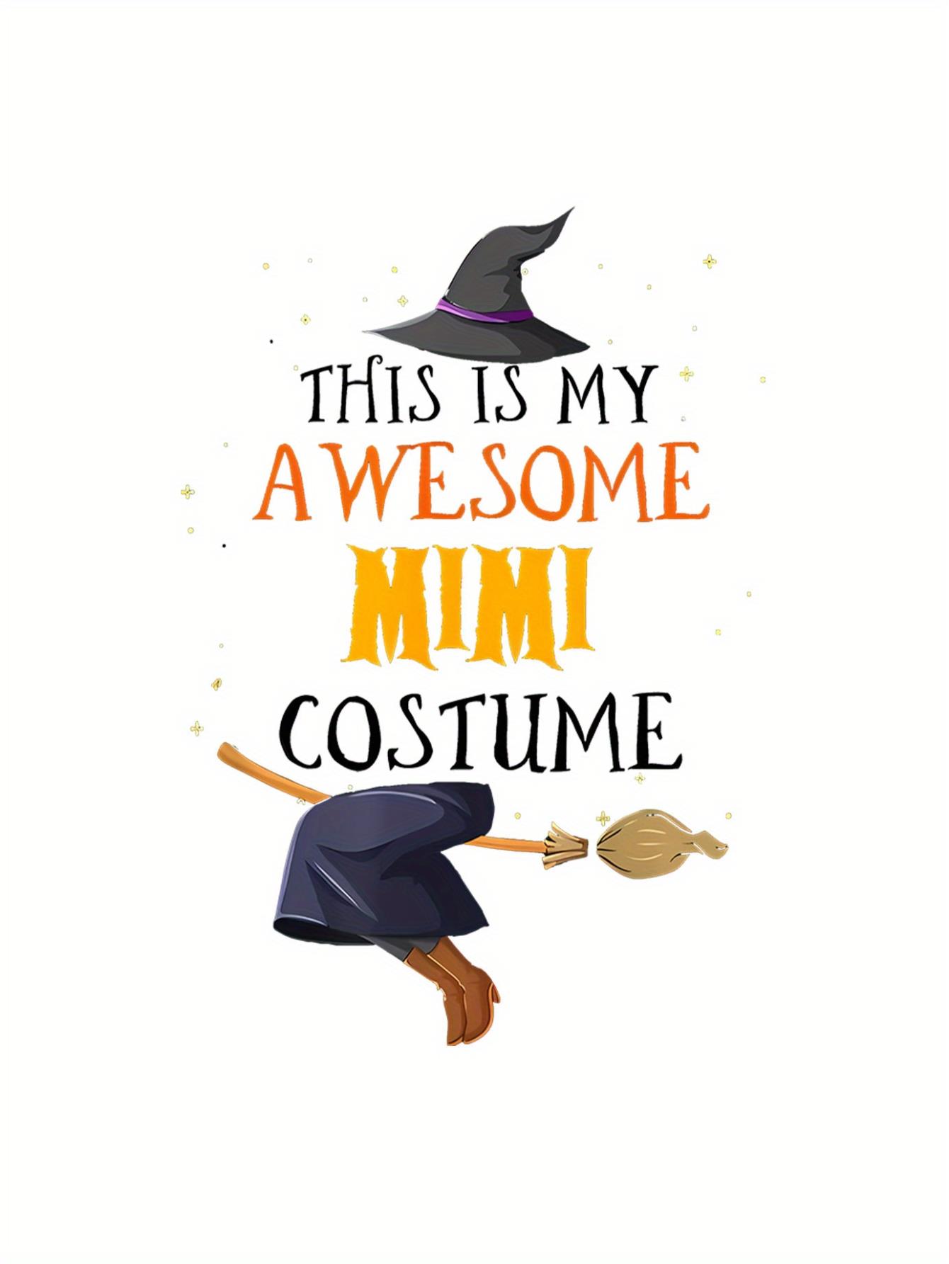 thumbnail image 4 of 1pc Women'S Casual Crew Neck T-Shirt with Witch and Broom Print - Polyester Knit Fabric, Medium Stretch, All-Season Comfort, Fashionable Short Sleeve Top for Casual Wear, for Halloween, 4 of 8