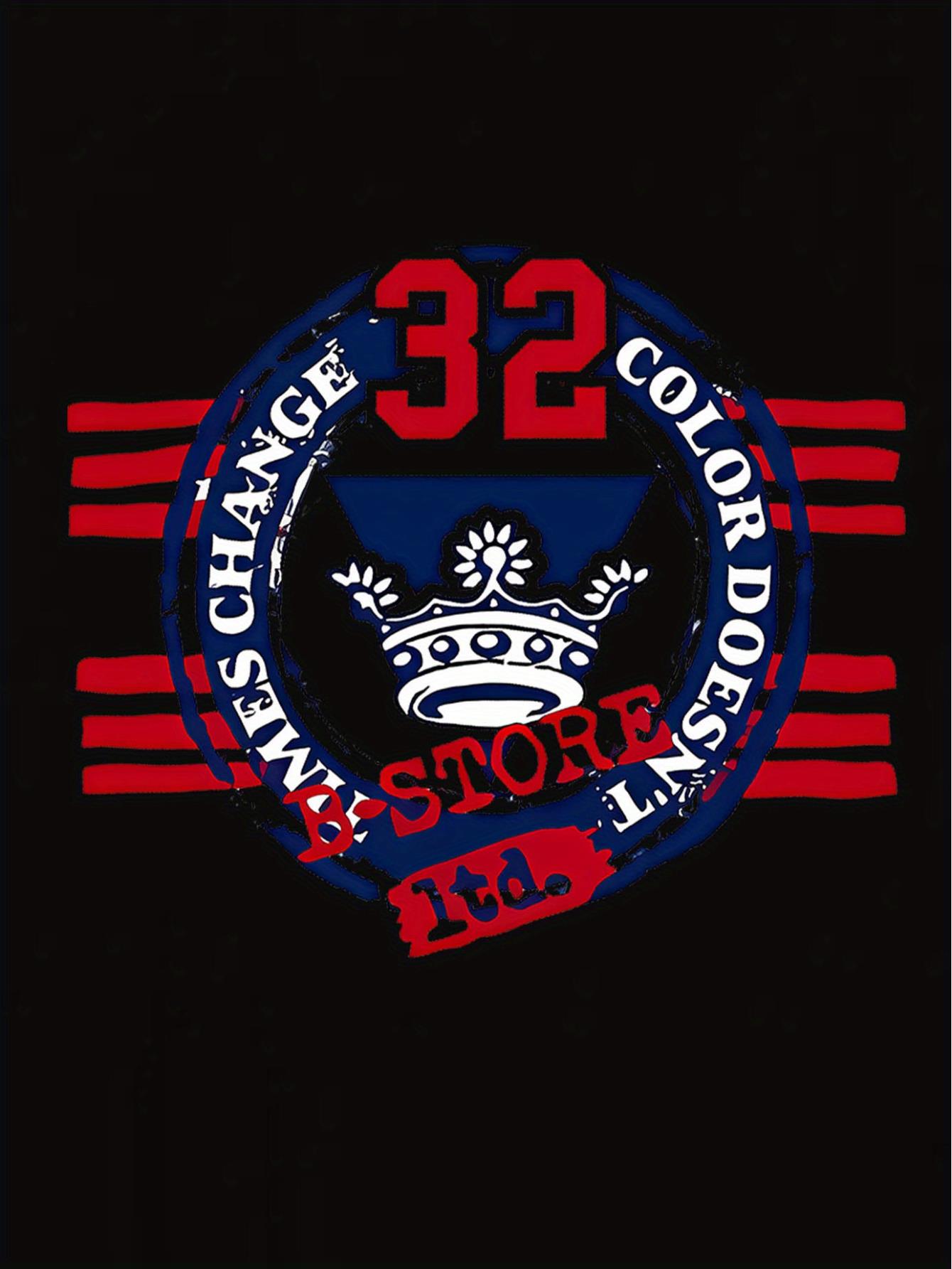 thumbnail image 4 of Women's Casual Crown & Letter Print Short Sleeve T-Shirt - Comfortable Summer Top with "32 Chicago" Design, White Crew Neck Tee for Casual Attire, 4 of 8