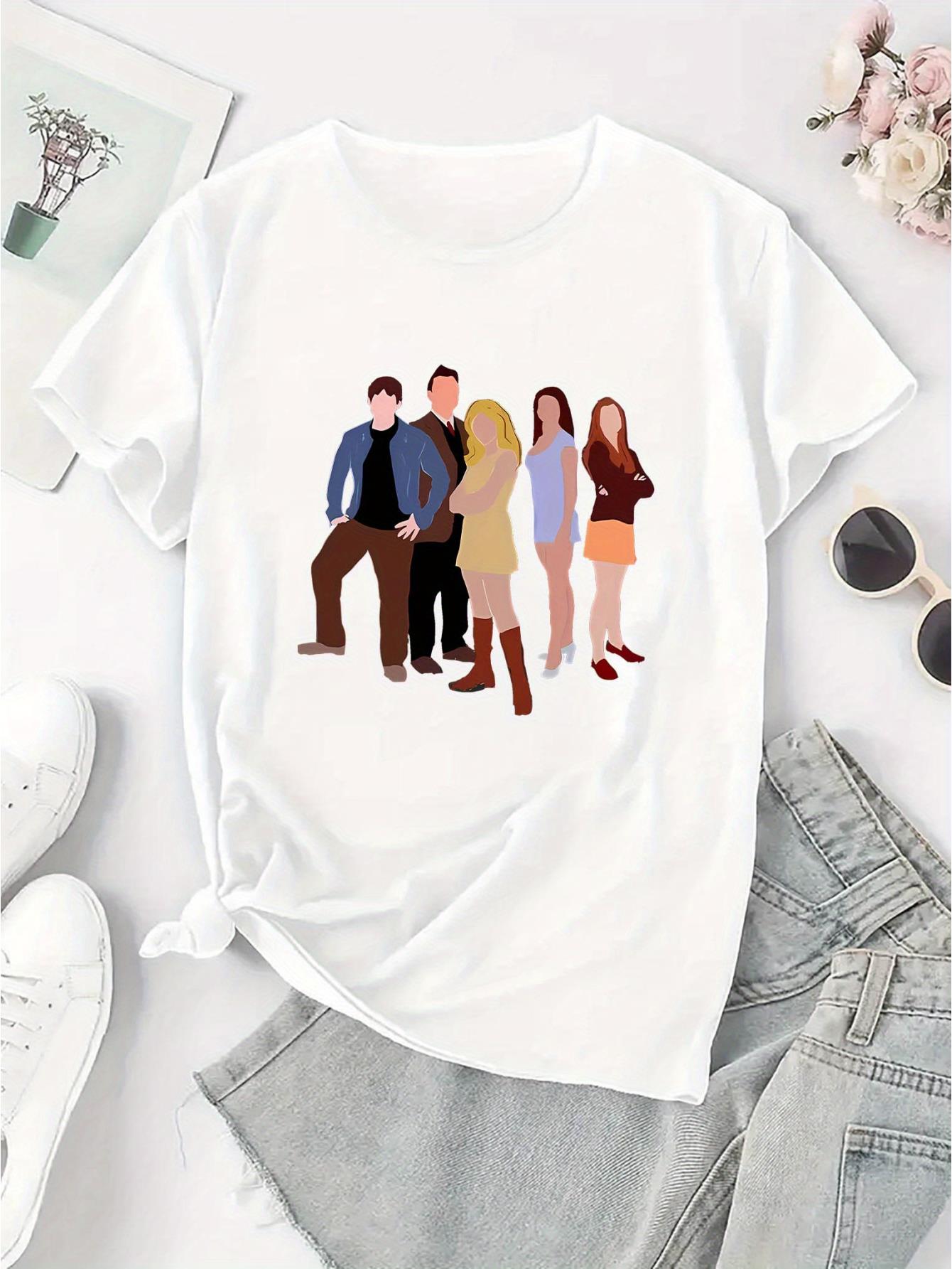 thumbnail image 3 of Creative Designs for Young People, Featuring Printed Patterns on Women'S Trendy Round-Neck Short-Sleeve T-Shirts, Simple And Casual Sportswear, Perfect for Comfortable Summer Outfits During Holidays., 3 of 8