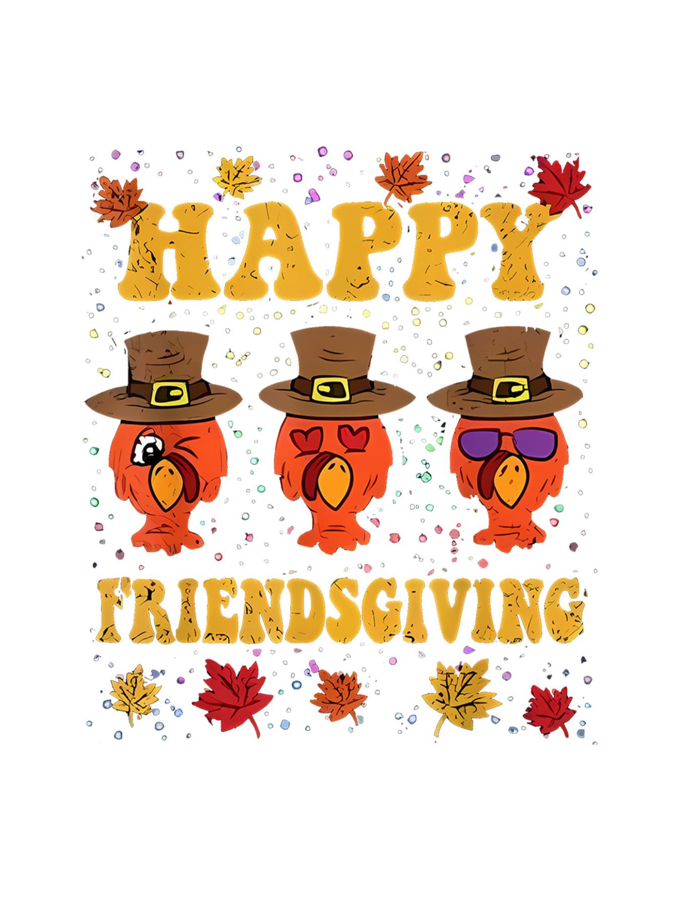 thumbnail image 3 of Women's Fun Turkey Print T-Shirt - Casual Crew Neck, Short Sleeve, Stretchy Polyester Blend, Machine Washable - Perfect for Spring & Summer, 3 of 8