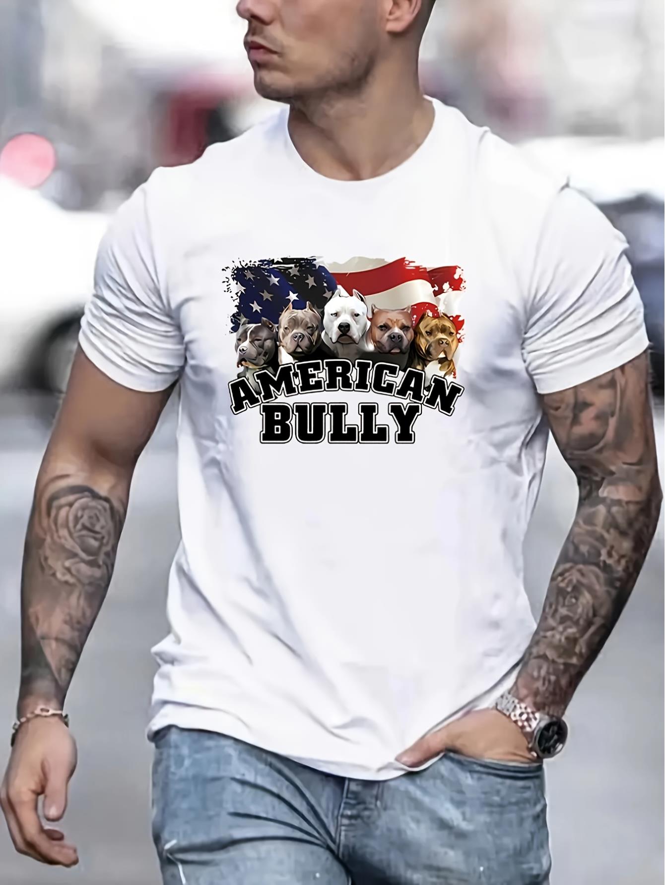 thumbnail image 1 of Fashion Casual Street Retro Star Same Style Letter Print Men's T-shirt, 1 of 6