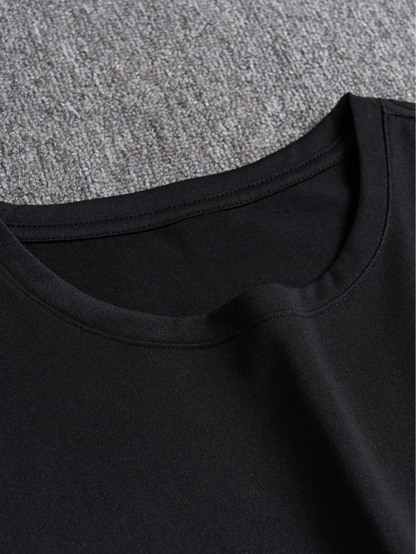 thumbnail image 3 of Men's Guitar Graphic T-Shirt - Crew Neck Polyester Knit Tee with Slight Stretch, Casual Style for Summer, Regular Fit Adult Crewneck Shirt with Printed Design, 3 of 6