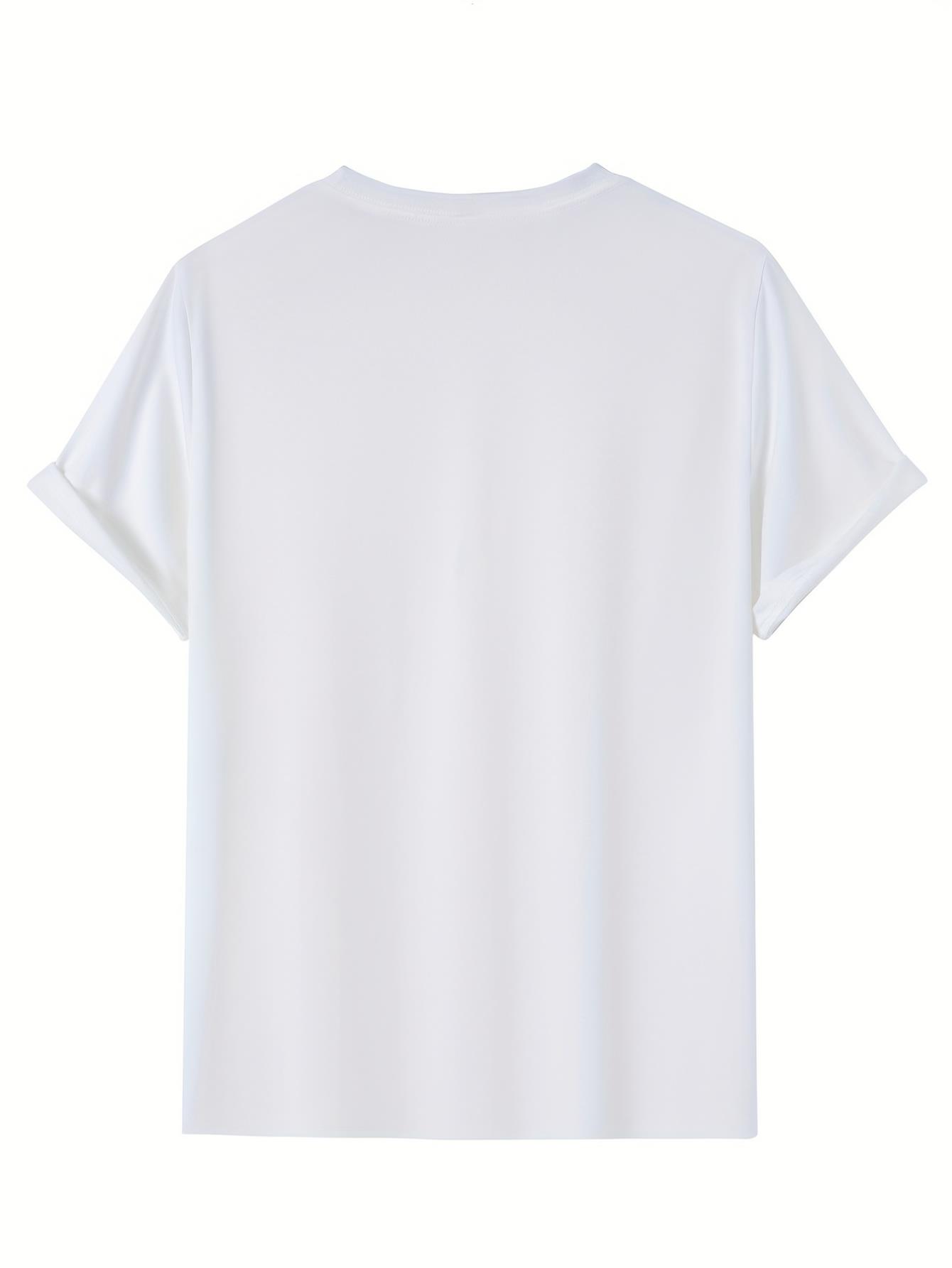 thumbnail image 4 of Men's Casual Loose-Fit Fashion T-Shirt with Unique Print -Round Neck, Short Sleeve - Perfect for Casual Attire & Outings, 4 of 8