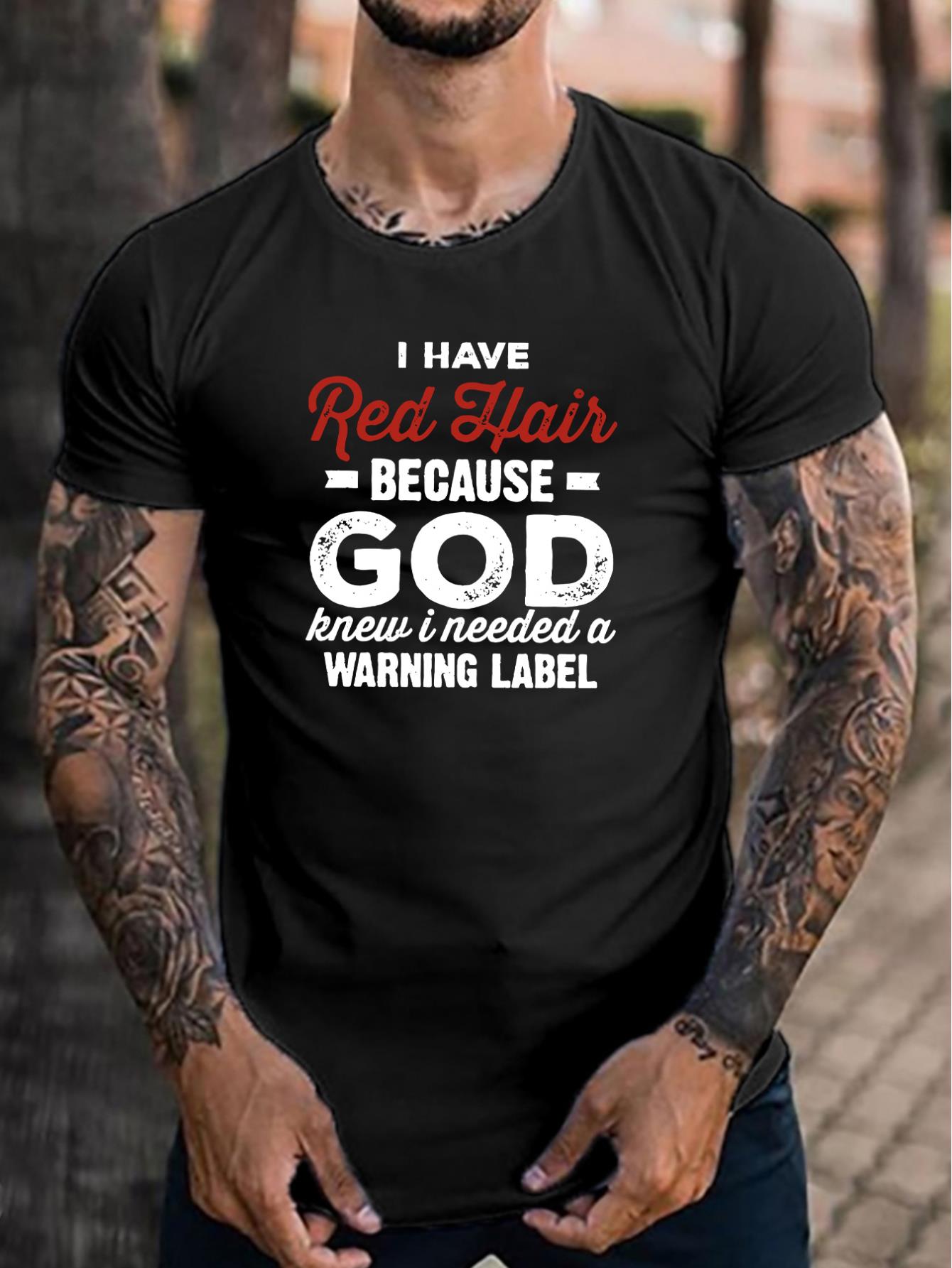 thumbnail image 1 of Men's Summer Fashion T-Shirt with Unique Print Design - Casual Round Neck, Short Sleeve, Machine Washable, 1 of 8