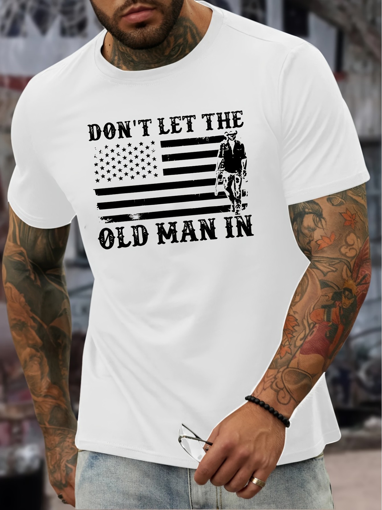 Men's Summer Fashion T-Shirt with Unique Graphic Print - Casual Round Neck, Short Sleeve, Machine Washable, T-shirts
