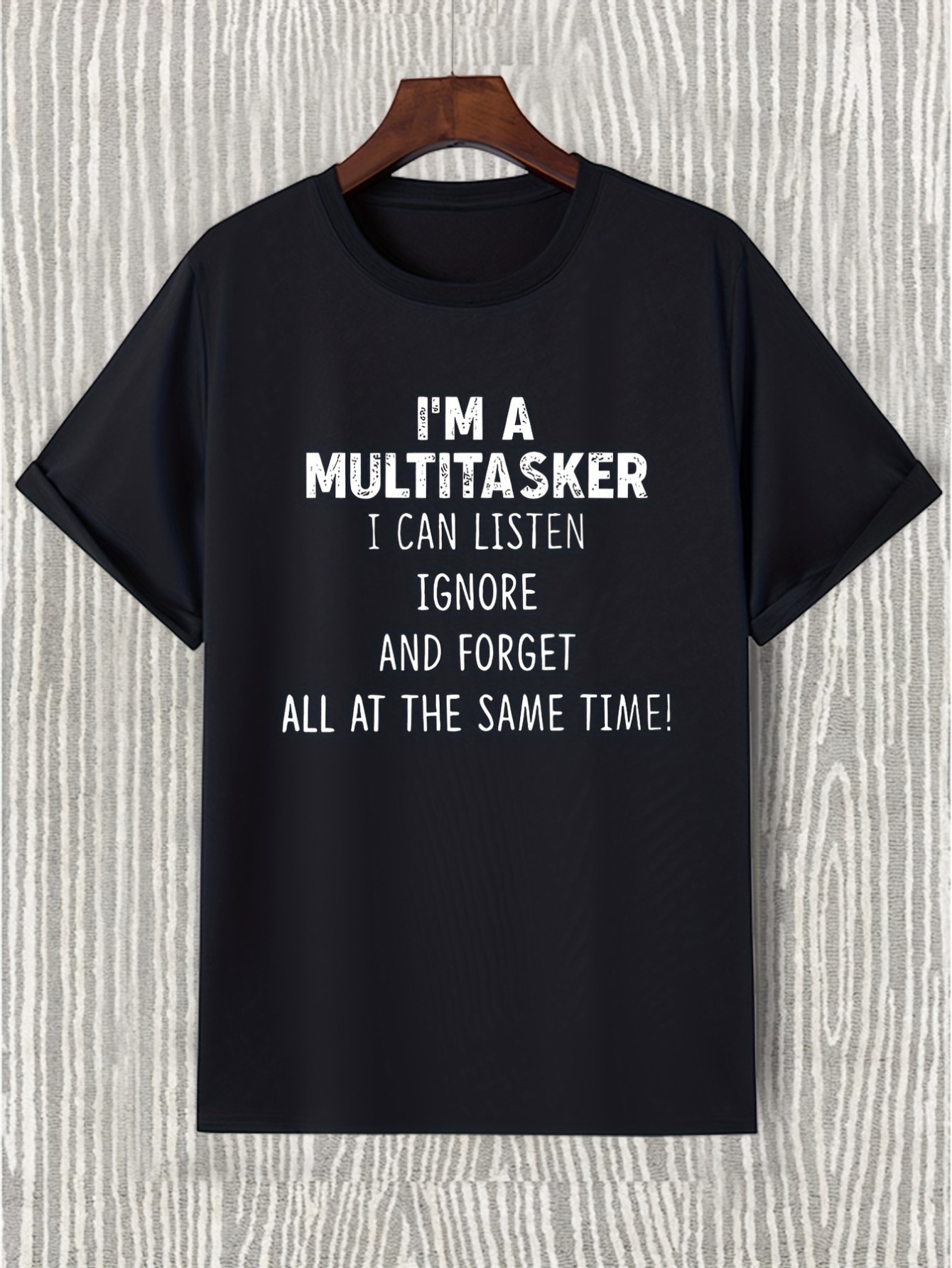 thumbnail image 2 of Round Neck Graphic T-shirts, Causal Tees, Short Sleeves Comfortable Tops, Men's Summer Clothing, 2 of 7