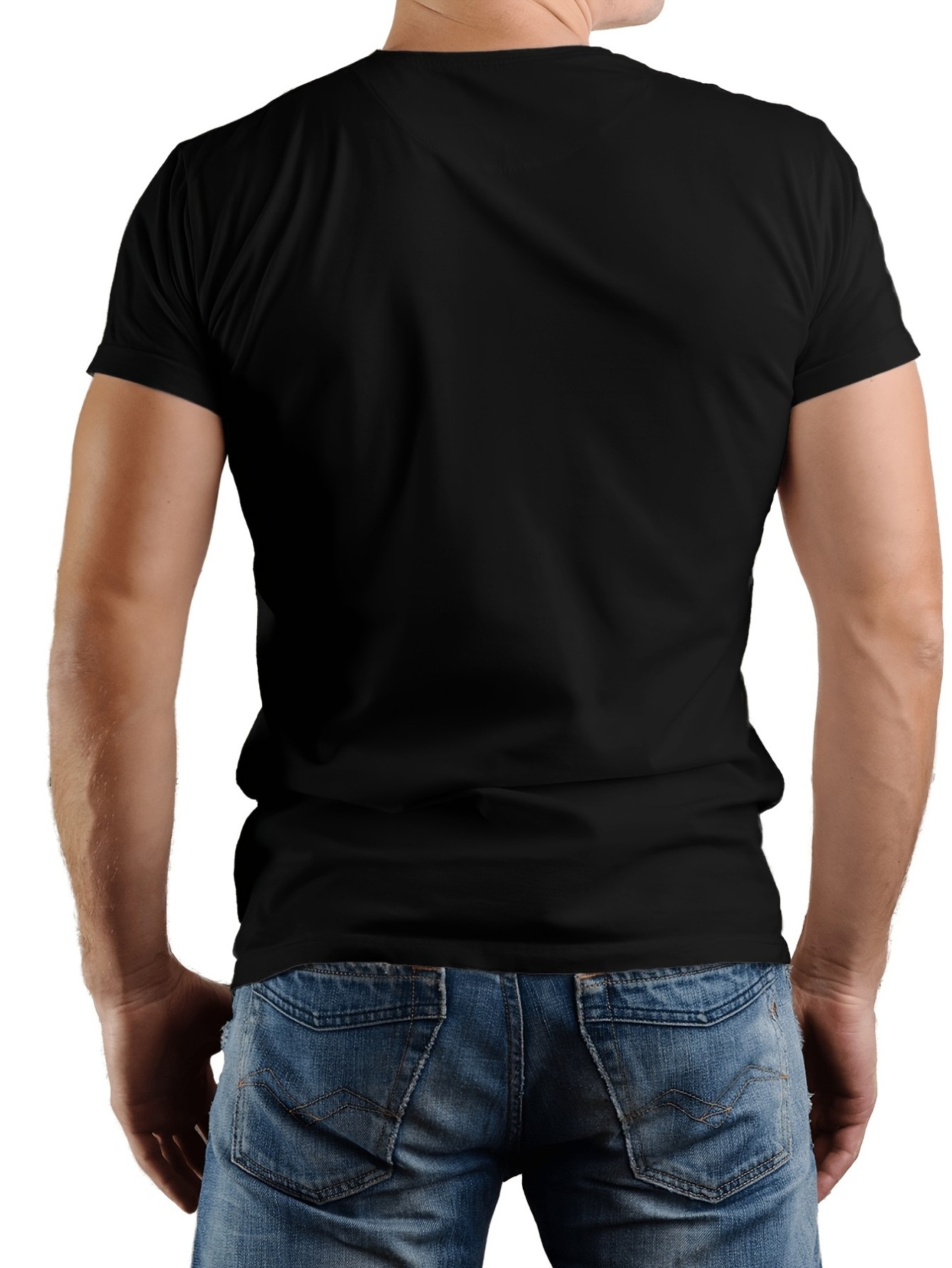 thumbnail image 2 of Casual Fashion T-shirt For Men, Graphic Print Short Sleeve Tees Tops, Men's Clothing, Short sleeves, Round Neck Tees, 2 of 5