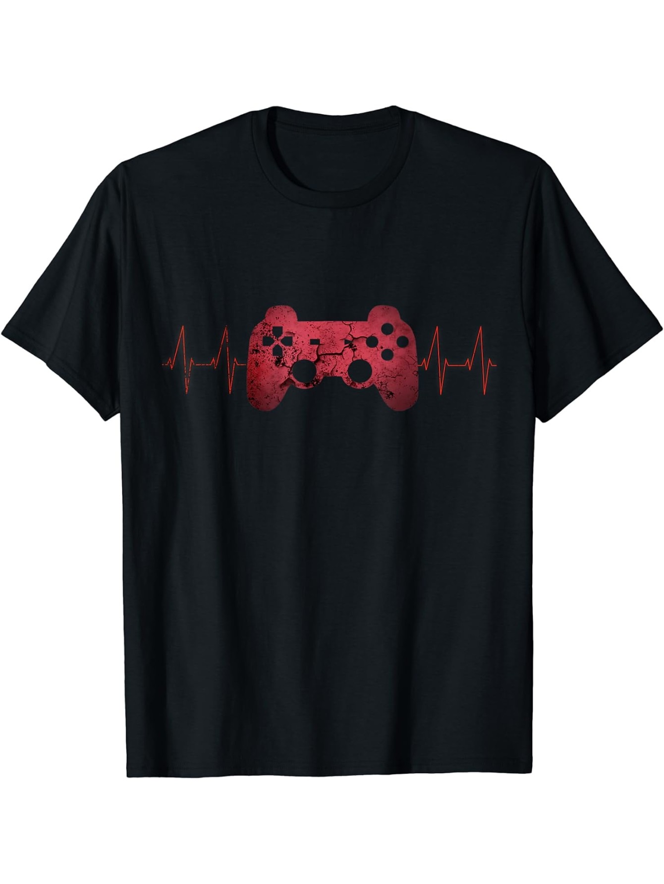 thumbnail image 2 of Gamer Heartbeat Video Games Gaming Boys Teens T-Shirt, 2 of 5