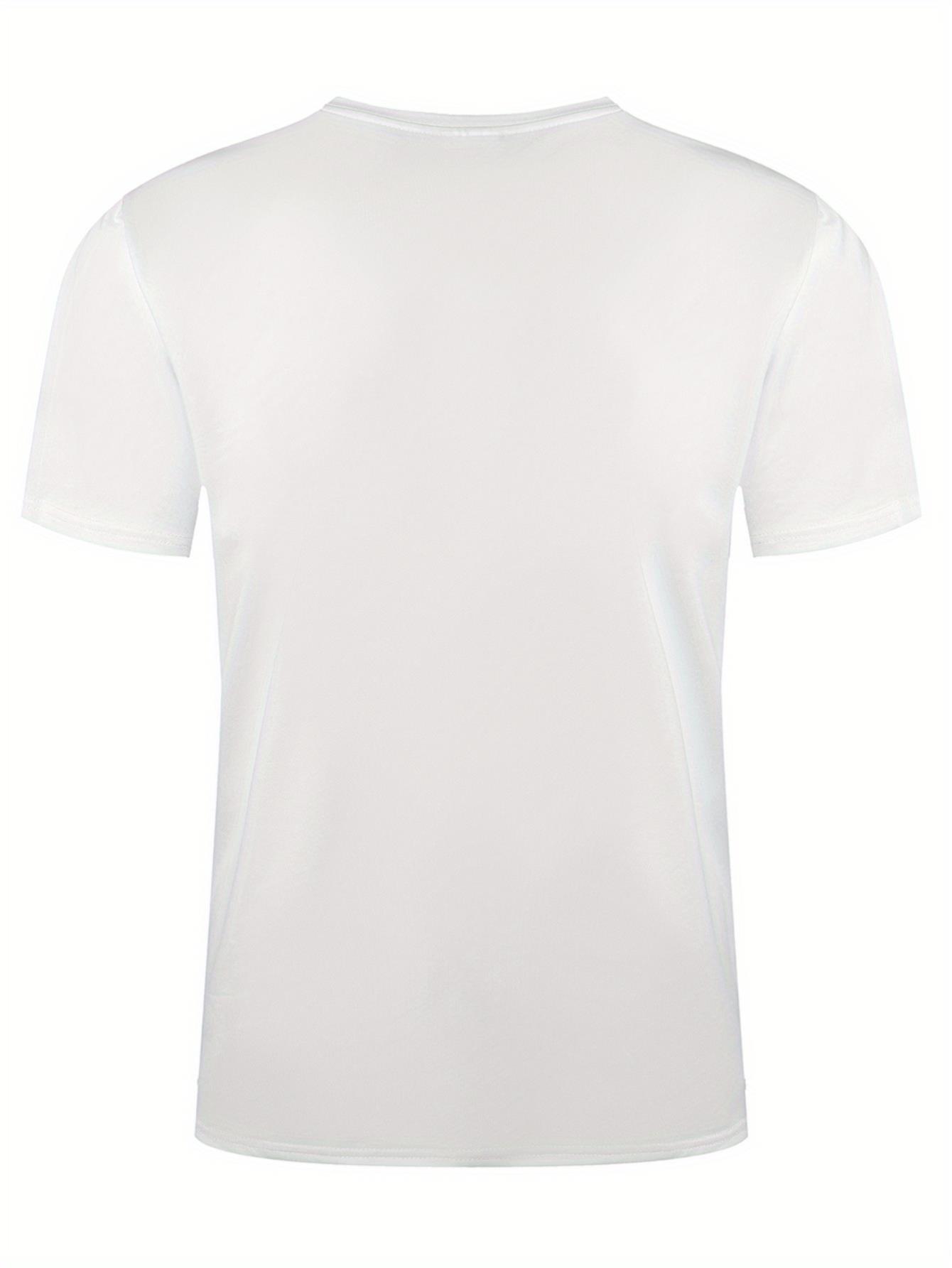 thumbnail image 3 of Men'S Casual Crew Neck T-Shirt with Geometric "Balance" Print,Slight Stretch, Regular Fit, Summer Outdoor Wear, 3 of 4