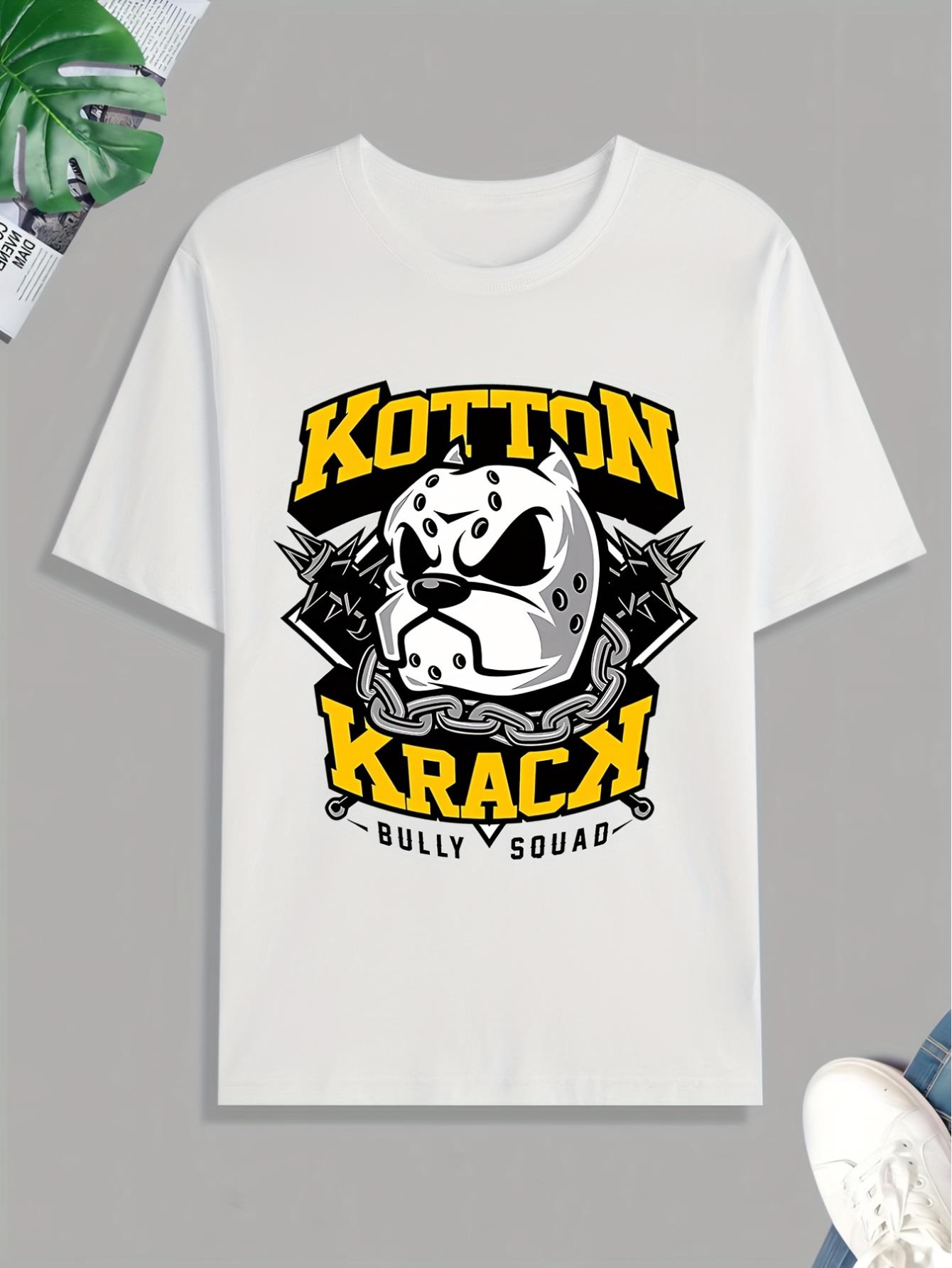 thumbnail image 2 of Bully Squad' Print Tee Shirt, Tee For Men, Casual Short Sleeve T-shirt For Summer Spring Fall, Tops As Gifts, 2 of 4