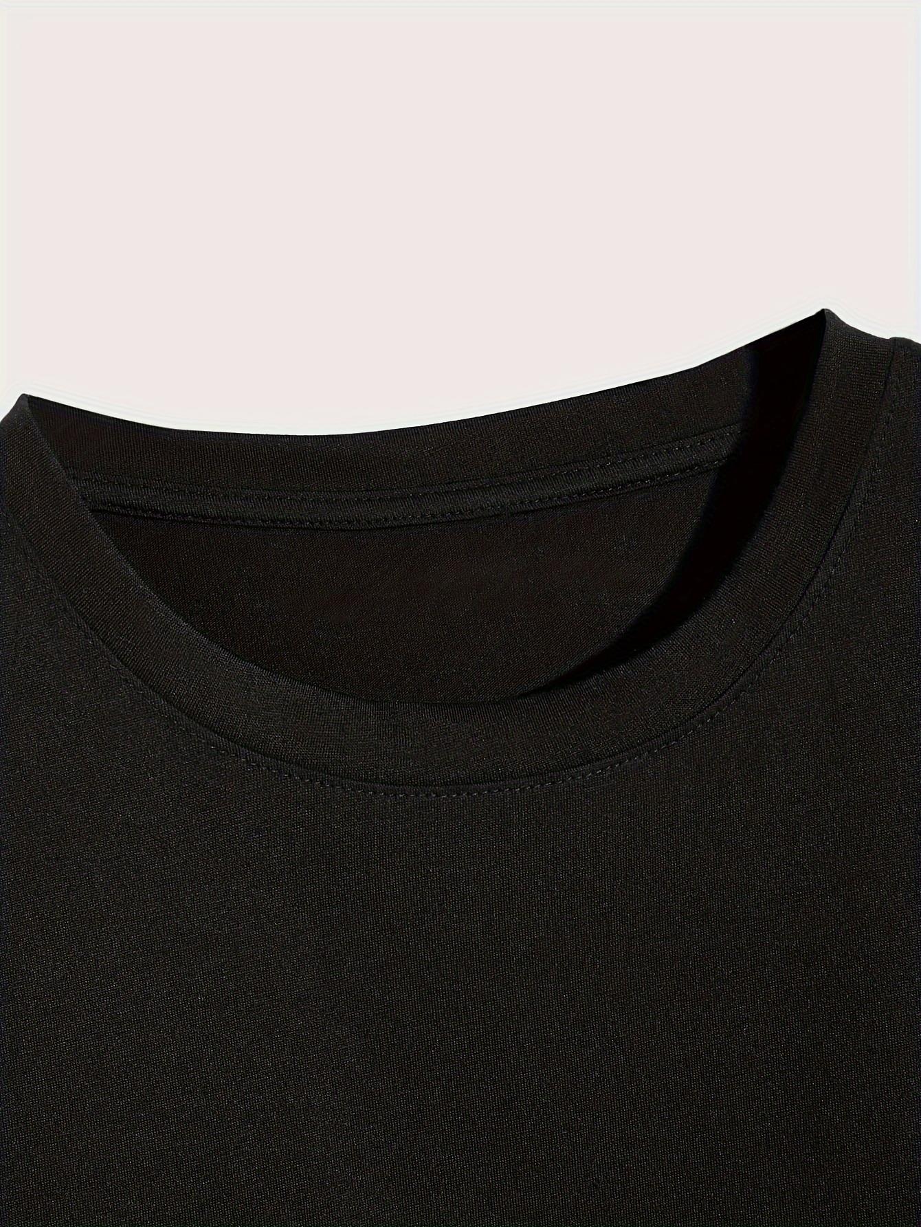 thumbnail image 3 of A Print Men's Creative Top, Casual Short Sleeve Crew Neck T-shirt, Men's Clothing For Summer Outdoor, 3 of 5