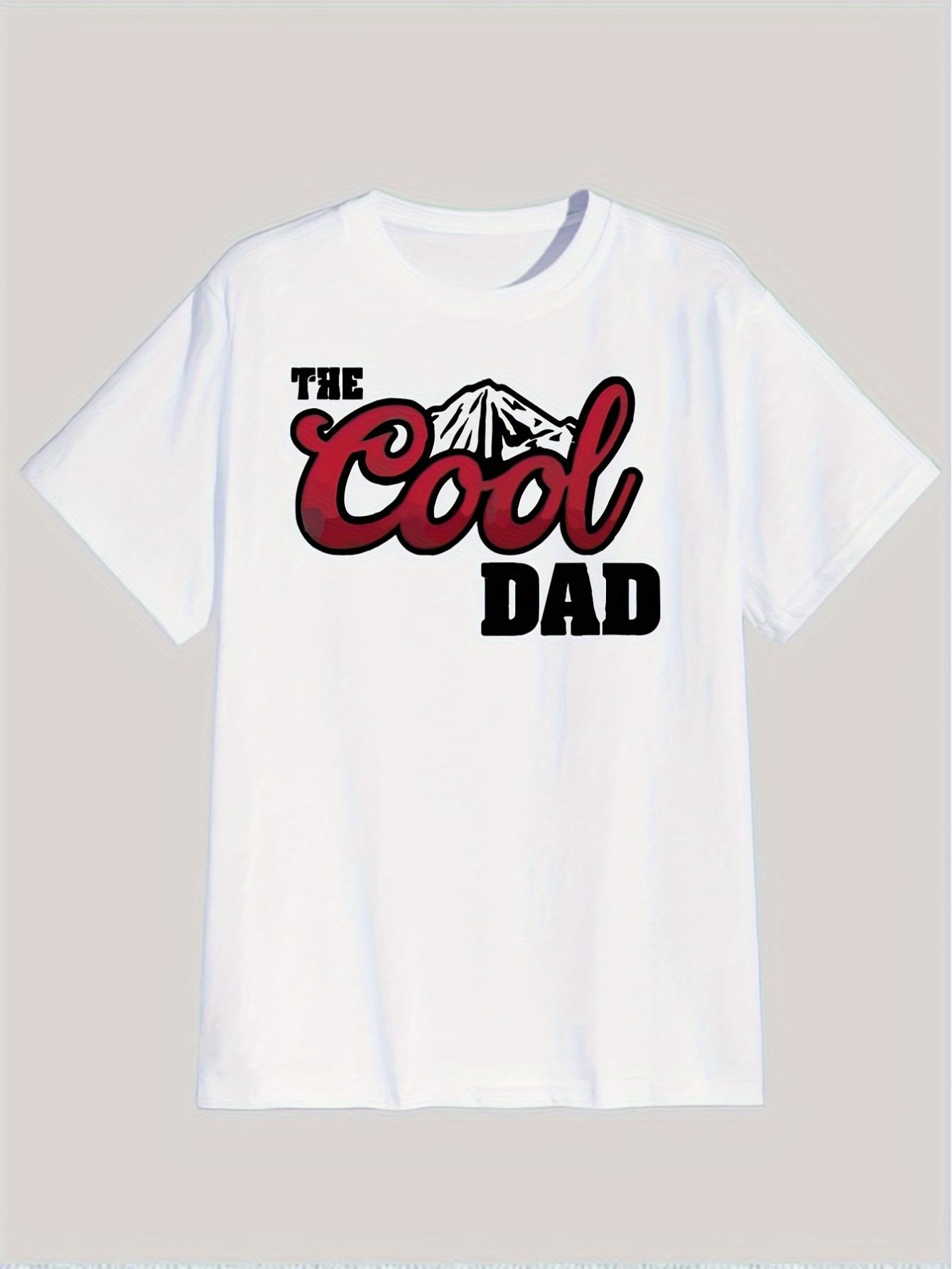 thumbnail image 2 of The Cool Dad' - Men's front printed short sleeved T-shirt - Elegant Round Collar Tops - Gift for Father, 2 of 4
