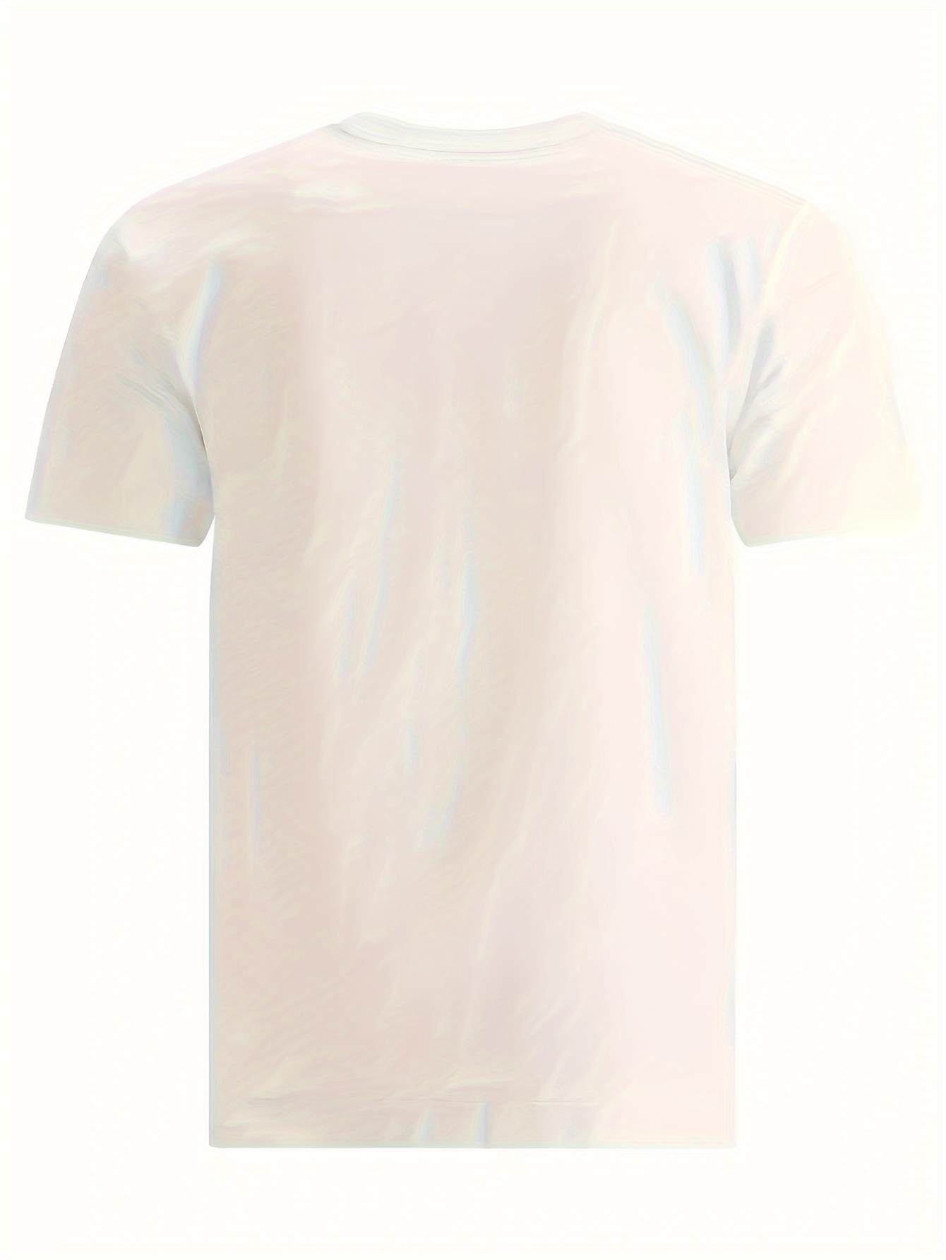 thumbnail image 2 of Classic Fit Pure Cotton Round Neck Letter Printed Casual T-Shirt for Men - Soft, Breathable, and Comfortable - Perfect for Daily Wear, 2 of 5