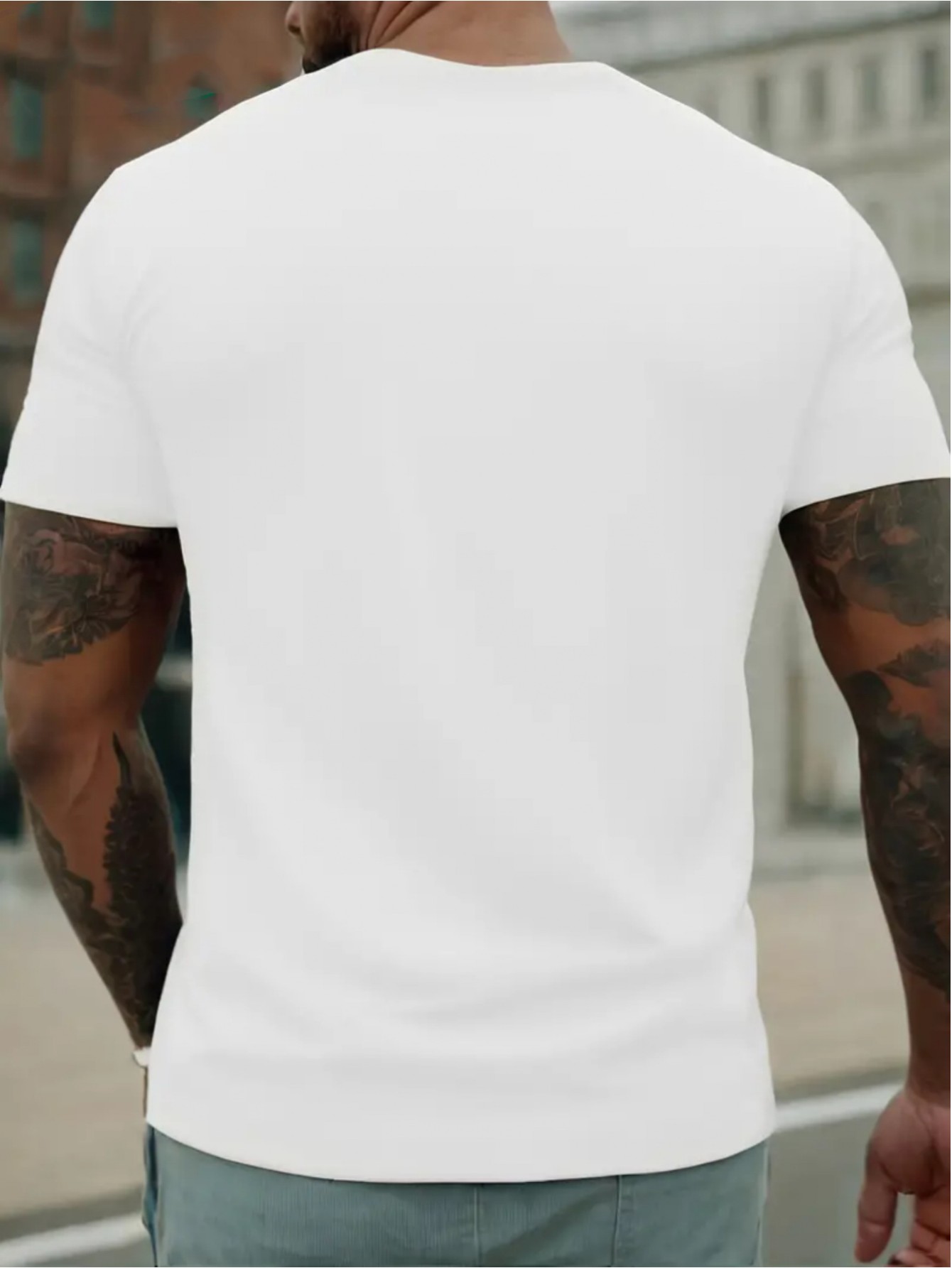 thumbnail image 2 of Breathable Polyester Fabric Men's Summer Short Sleeve Crew Neck Creative Airplane Graphic Print T-shirt, Casual Comfortable Lightweight Top For Outdoor Sports, 2 of 5