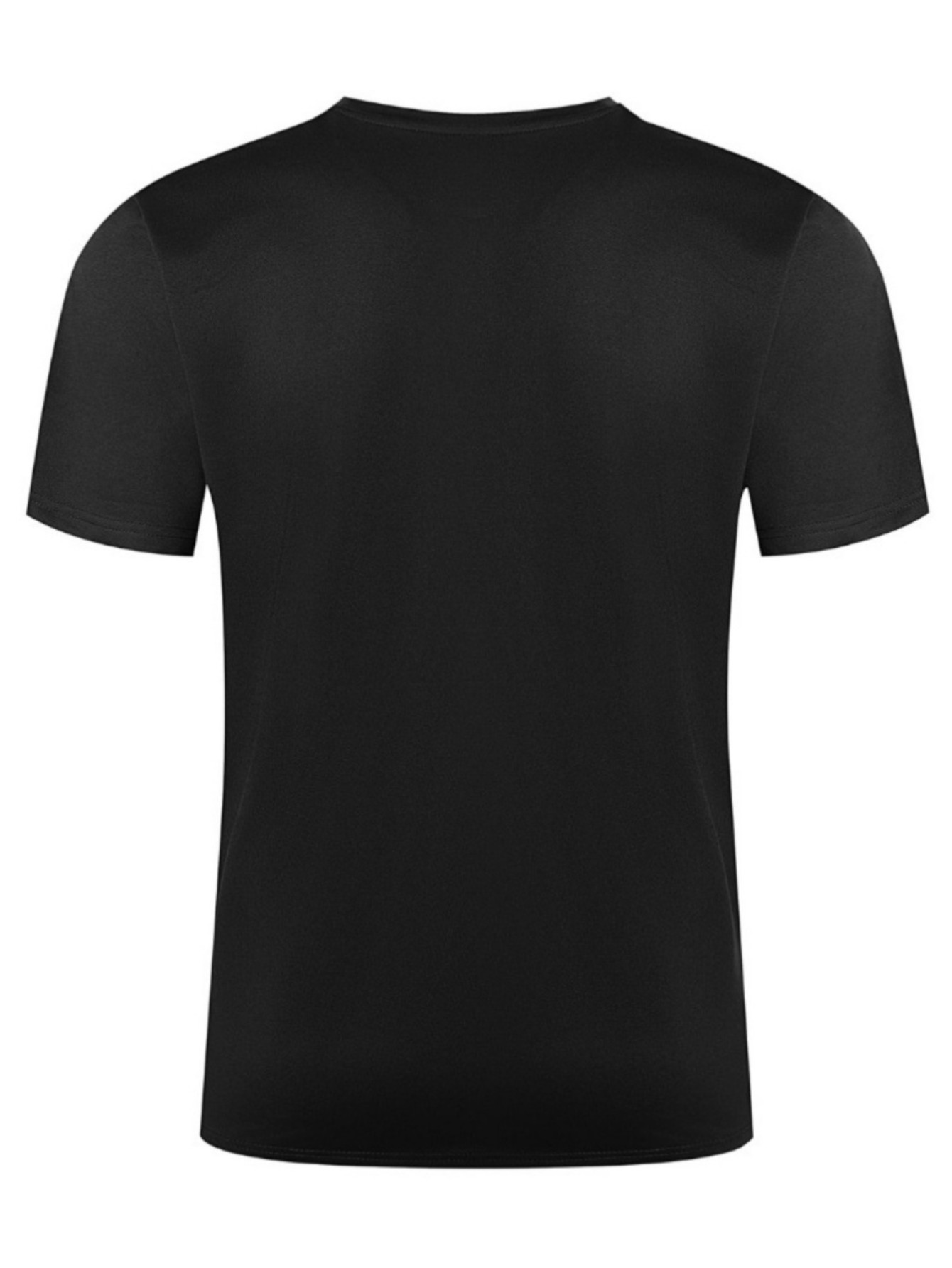 thumbnail image 2 of Men's summer short-sleeved T-shirt with a group of dinosaurs H255, round neck design, simple and fashionable, comfortable and soft fabric with slight elasticity, geometric pattern elements, suitable, 2 of 5