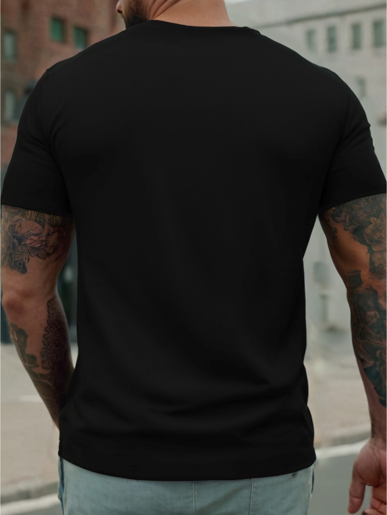 thumbnail image 2 of [Thick Pure Cotton T-shirt] 220g Thick Pure Cotton Independence Day Men's T-shirt - Fashionable Casual Short Sleeved Round Neck Summer T-shirt, 2 of 6