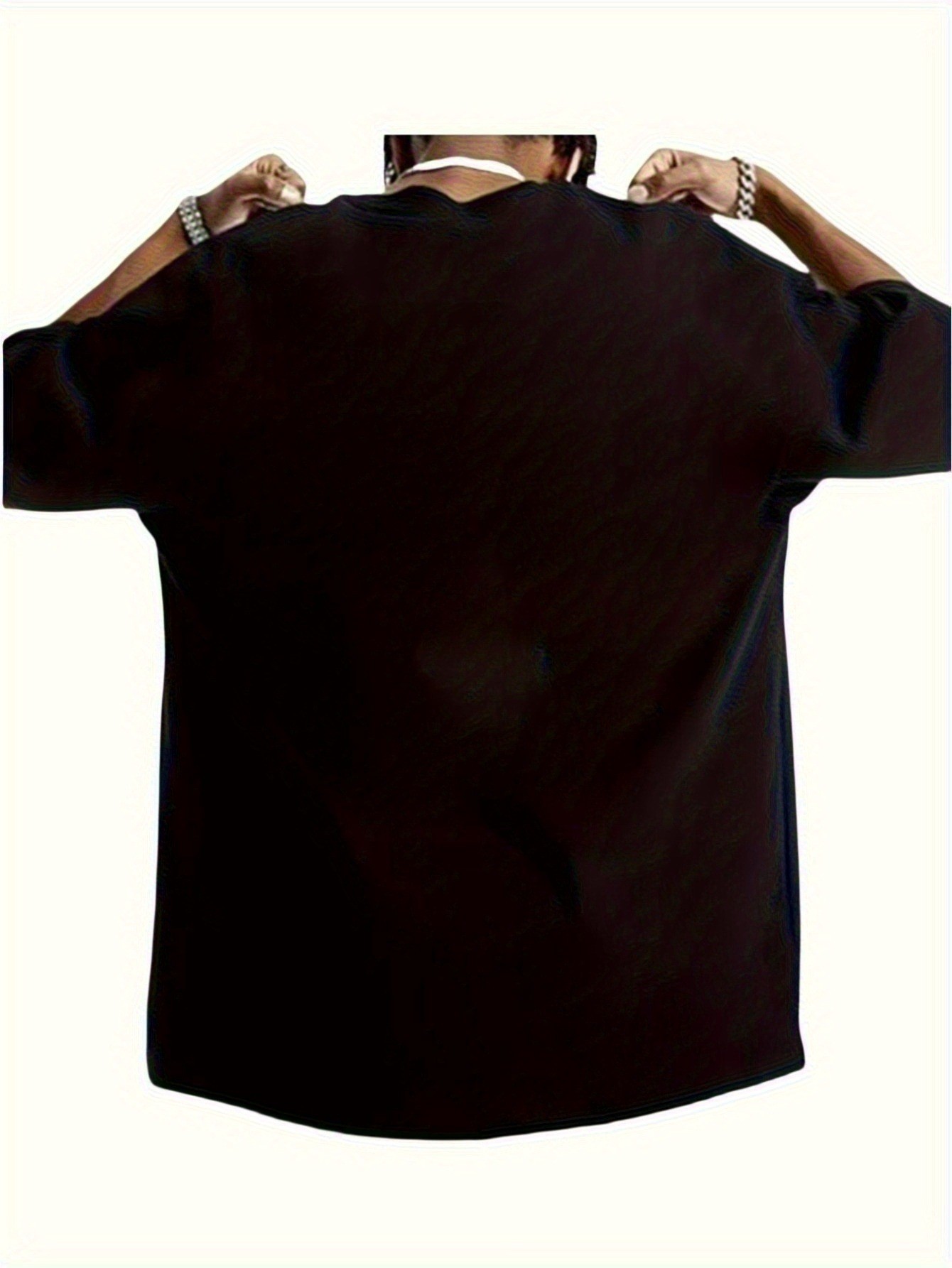 thumbnail image 2 of Men's Soft Cotton Crewneck T-Shirt with Cartoon Cat Print - Casual & Comfortable, Breathable Fabric for Summer | Available in Multiple Sizes, 2 of 4
