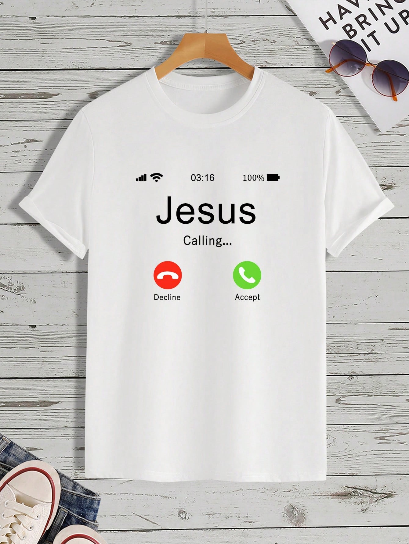thumbnail image 2 of Manfinity Homme Men Letter Graphic Tee, 2 of 5