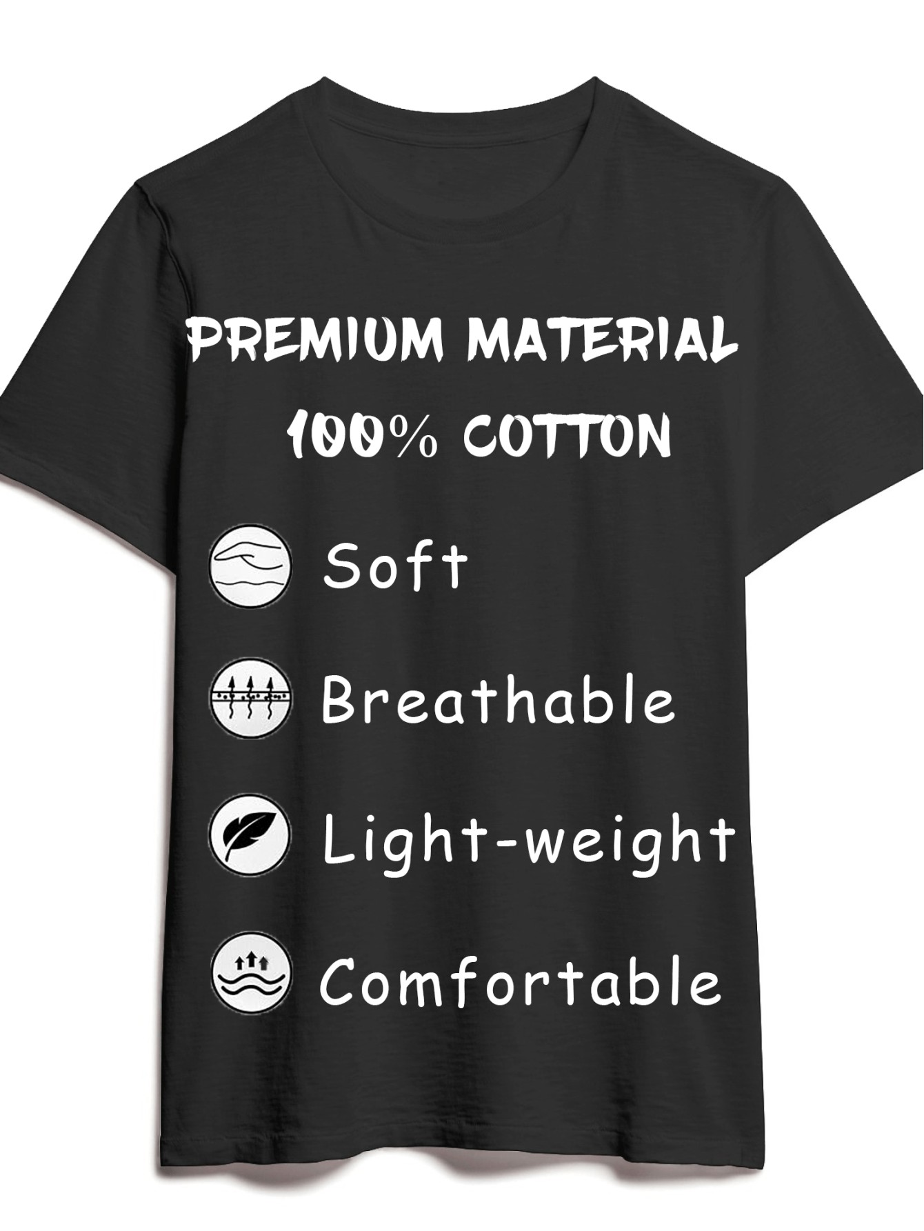 thumbnail image 4 of 1pc Unisex Tie-Dye Jerry Hand Print T-Shirt, 100% Cotton Crew Neck Short Sleeve, Casual All-Season Tee, Slight Stretch Knit Fabric, Digital Heat Transfer Design, Regular Fit - Black, 4 of 6