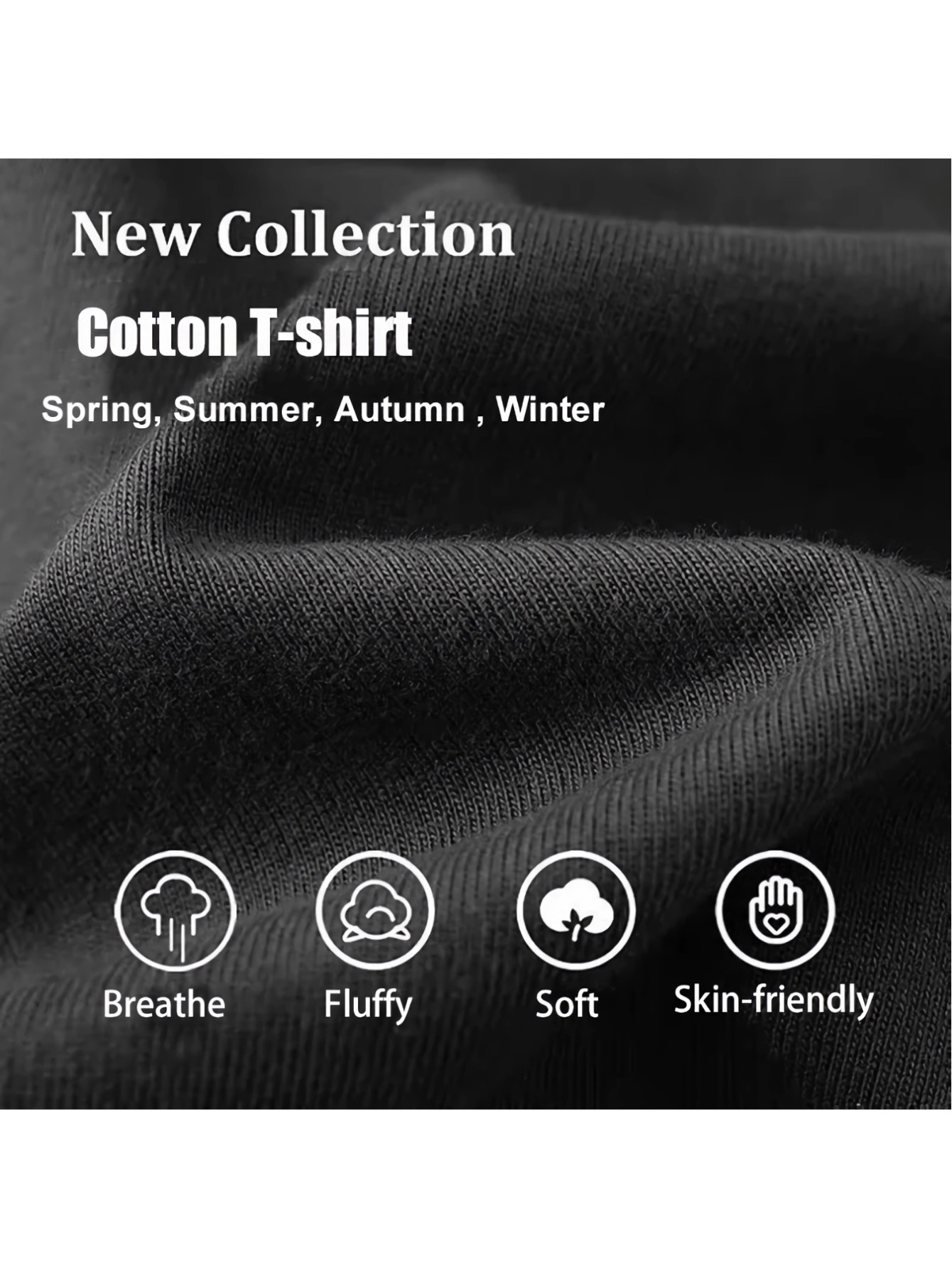 thumbnail image 5 of 1pc Unisex Tie-Dye Jerry Hand Print T-Shirt, 100% Cotton Crew Neck Short Sleeve, Casual All-Season Tee, Slight Stretch Knit Fabric, Digital Heat Transfer Design, Regular Fit - Black, 5 of 6
