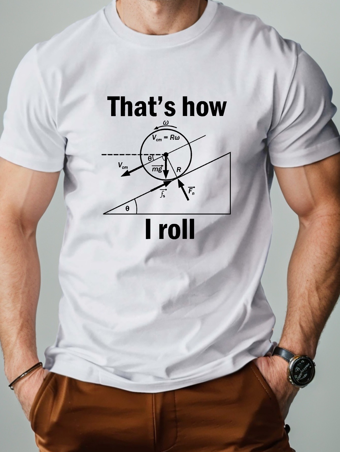 thumbnail image 1 of [Pure Cotton THAT S HOW I ROW] Pure Cotton THAT S HOW I ROW Men's Tshirt - Comfort Fit, 1 of 5