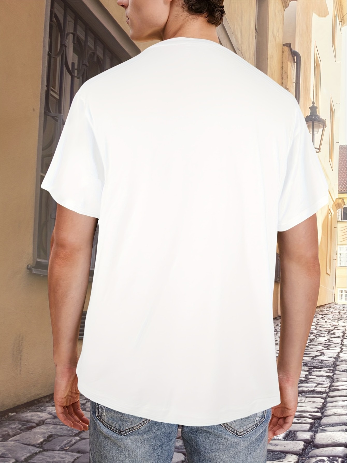 thumbnail image 2 of Never Give Up Print Tee Shirt, Tees For Men, Casual Short Sleeve T-shirt For Summer, 2 of 5