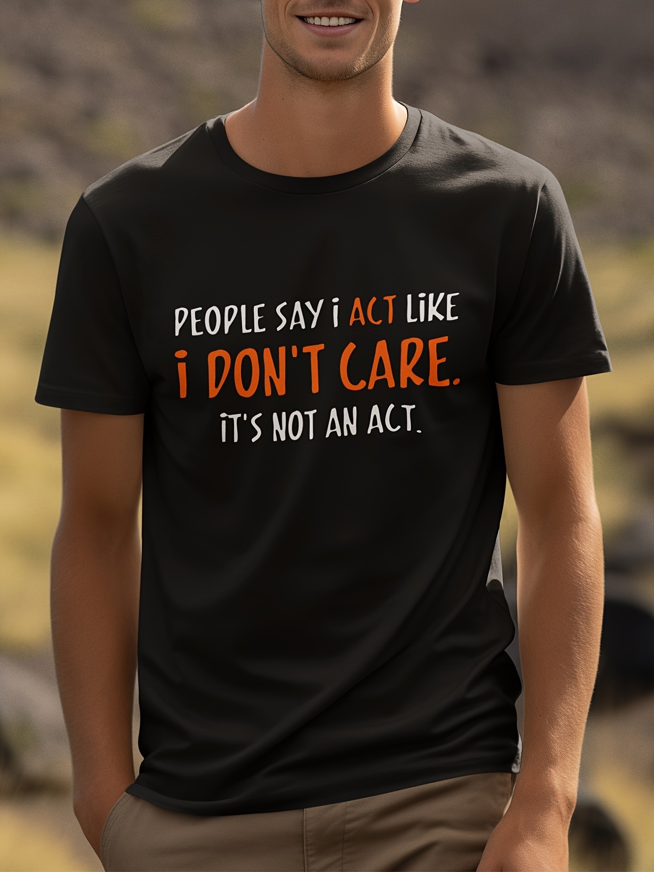 thumbnail image 1 of Mens T Shirt - Short Sleeve Crew Neck Soft Fitted Tees Fresh Classic Tshirts, 1 of 6