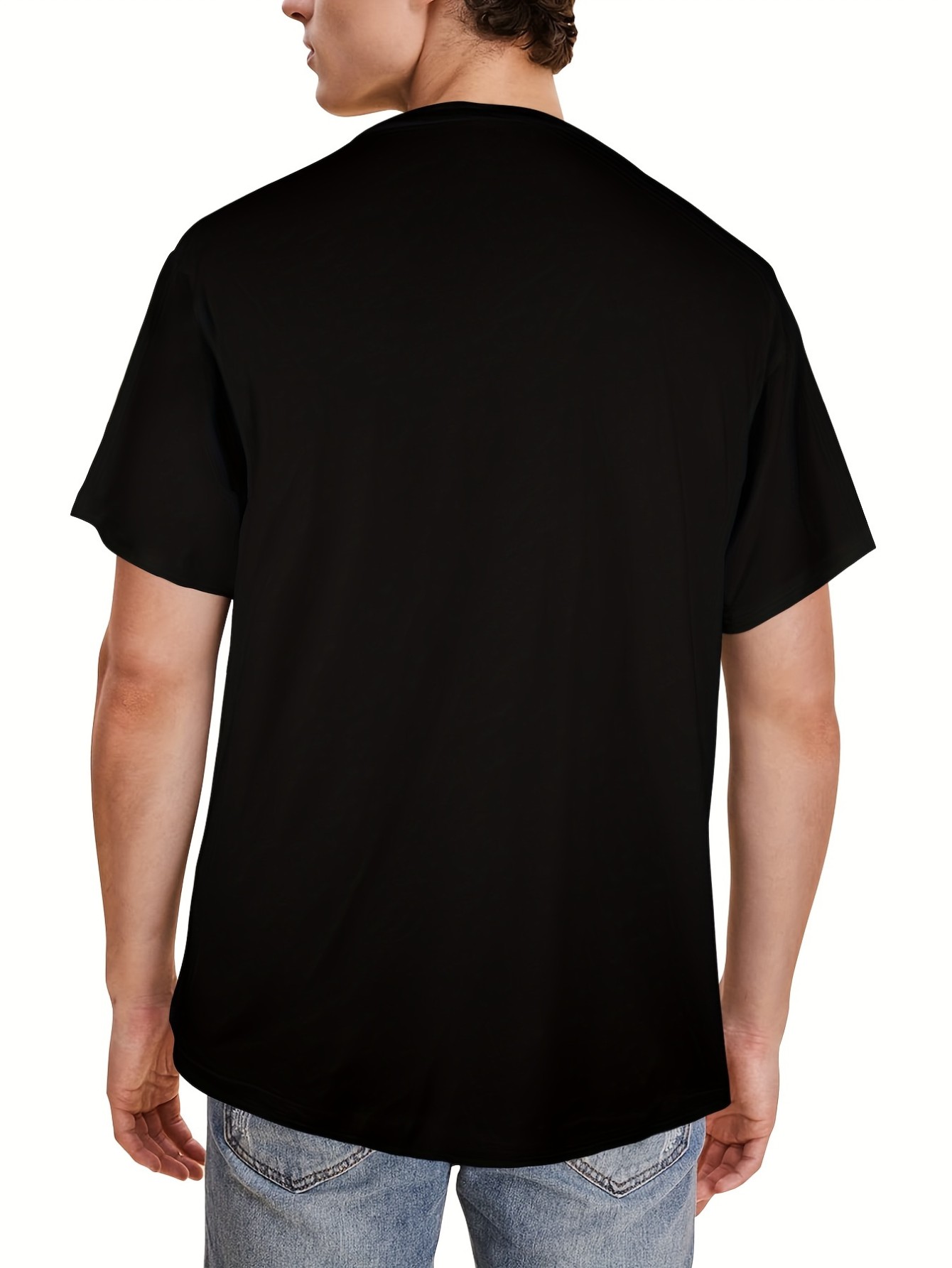 thumbnail image 5 of [Fresh Classic Tees] Soft Fitted Crew Neck T Shirt - Mens Short Sleeve Classic Tees, 5 of 6