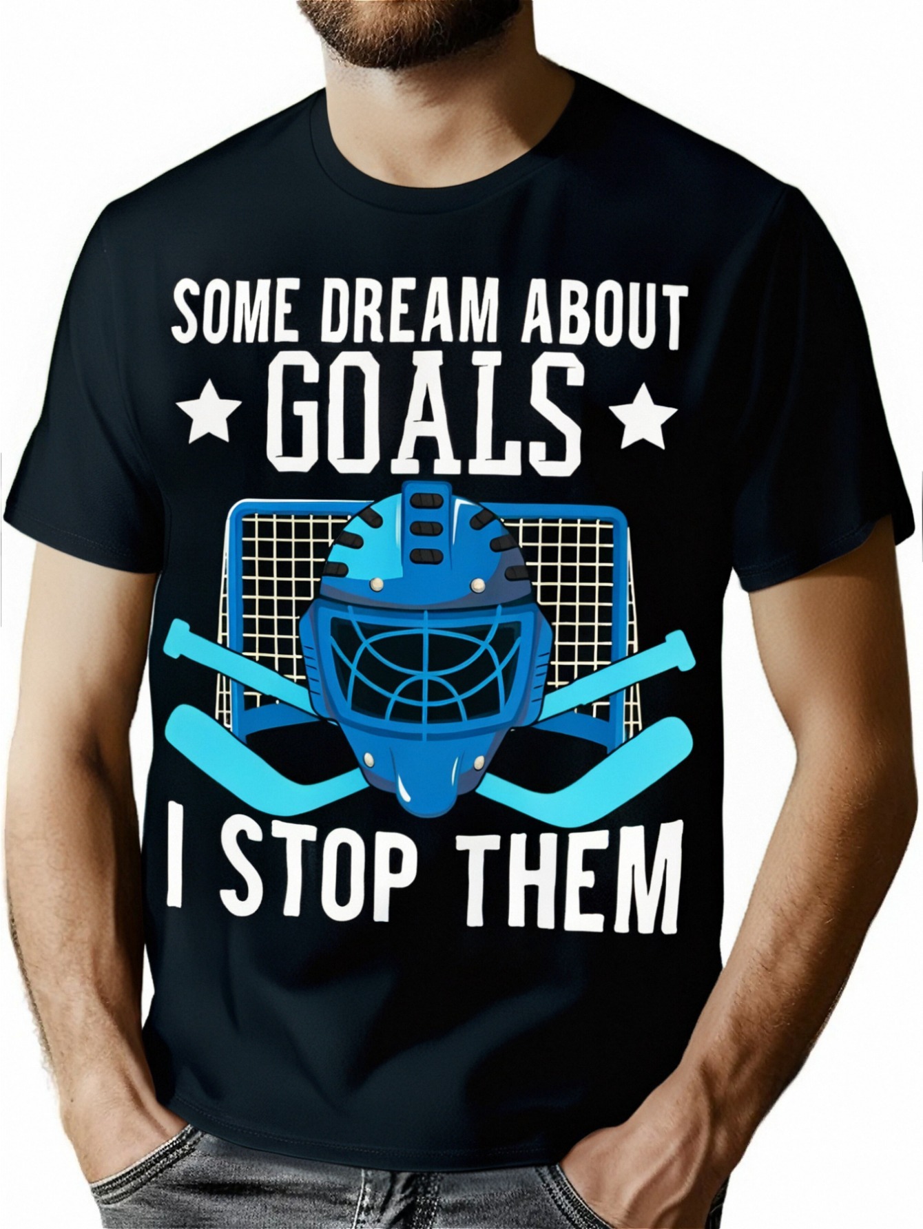 thumbnail image 1 of Ice Hockey Player Ice Hockey Goalie T-Shirt - 220g, 1 of 7