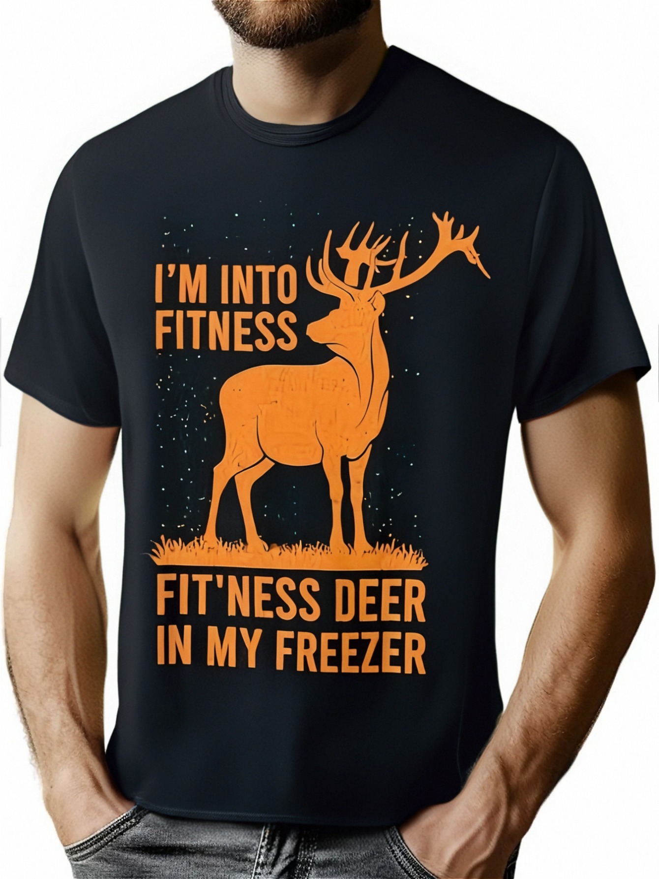 thumbnail image 1 of Men's Retro Hunter Deer Hunting Season T-shirt, 1 of 7