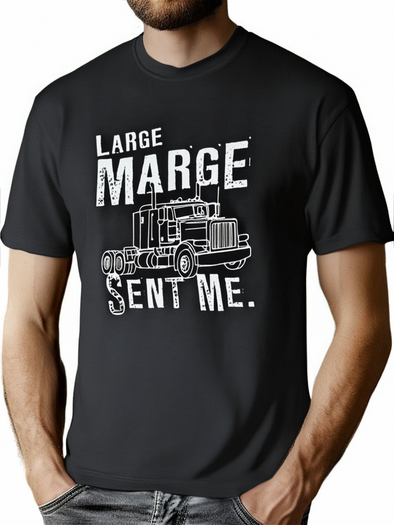 LARGE MARGE SENT ME - peewee retro movie - Mens Cotton T-Shirt